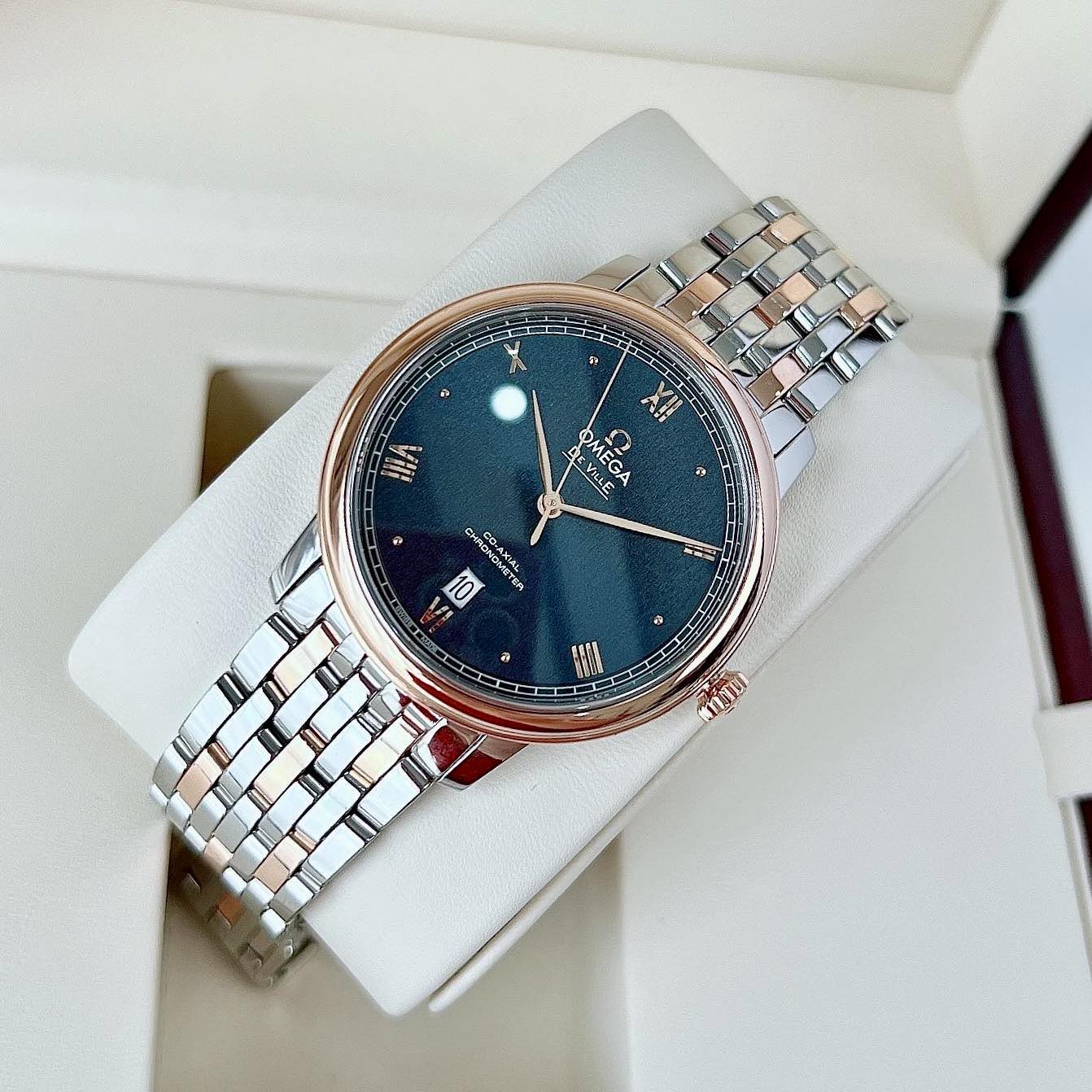 (NEW) (ĐỒNG HỒ NAM) Omega De Ville Prestige Co-Axial Chronometer 424.20.40.20.03.001 42420402003001 39.5mm