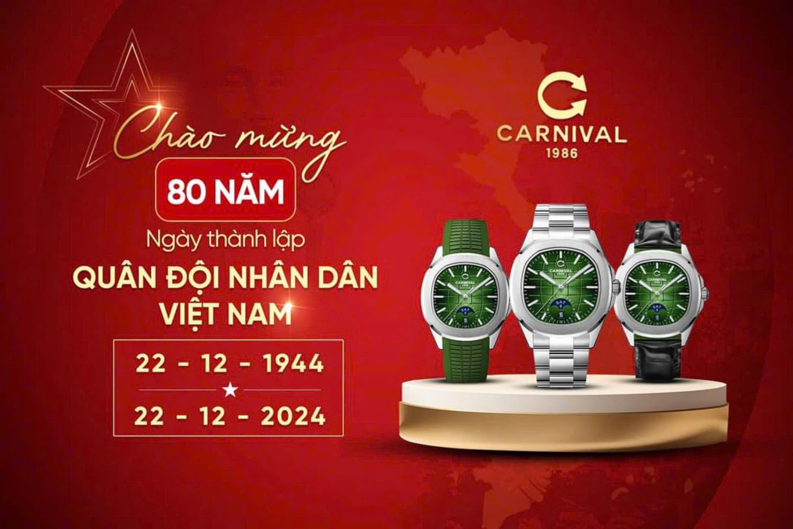 Ảnh 2 của (ĐỒNG HỒ NAM) Carnival 8130G-VT-DCS-XL ( 8130GVTDCSXL ) (New 2024) Automatic 40mm
