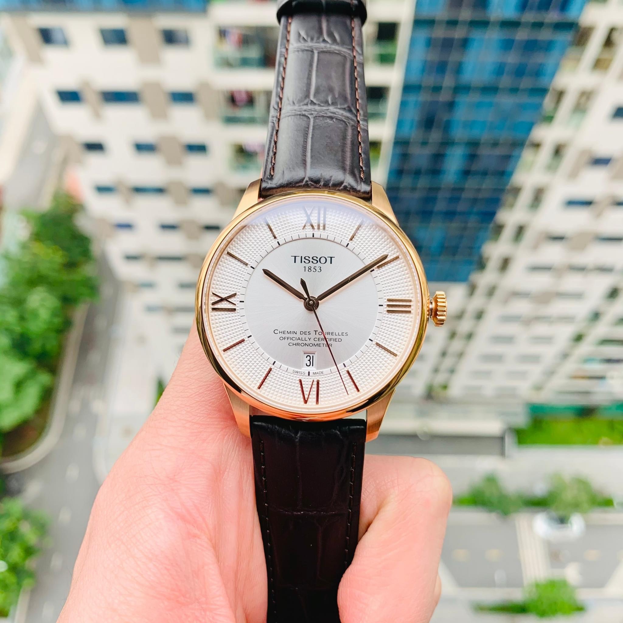 (ĐỒNG HỒ NAM) (New) Tissot Automatic Chemin Des Tourelles Chronomerter T099.408.36.038.00 ( T0994083603800 ) 42mm