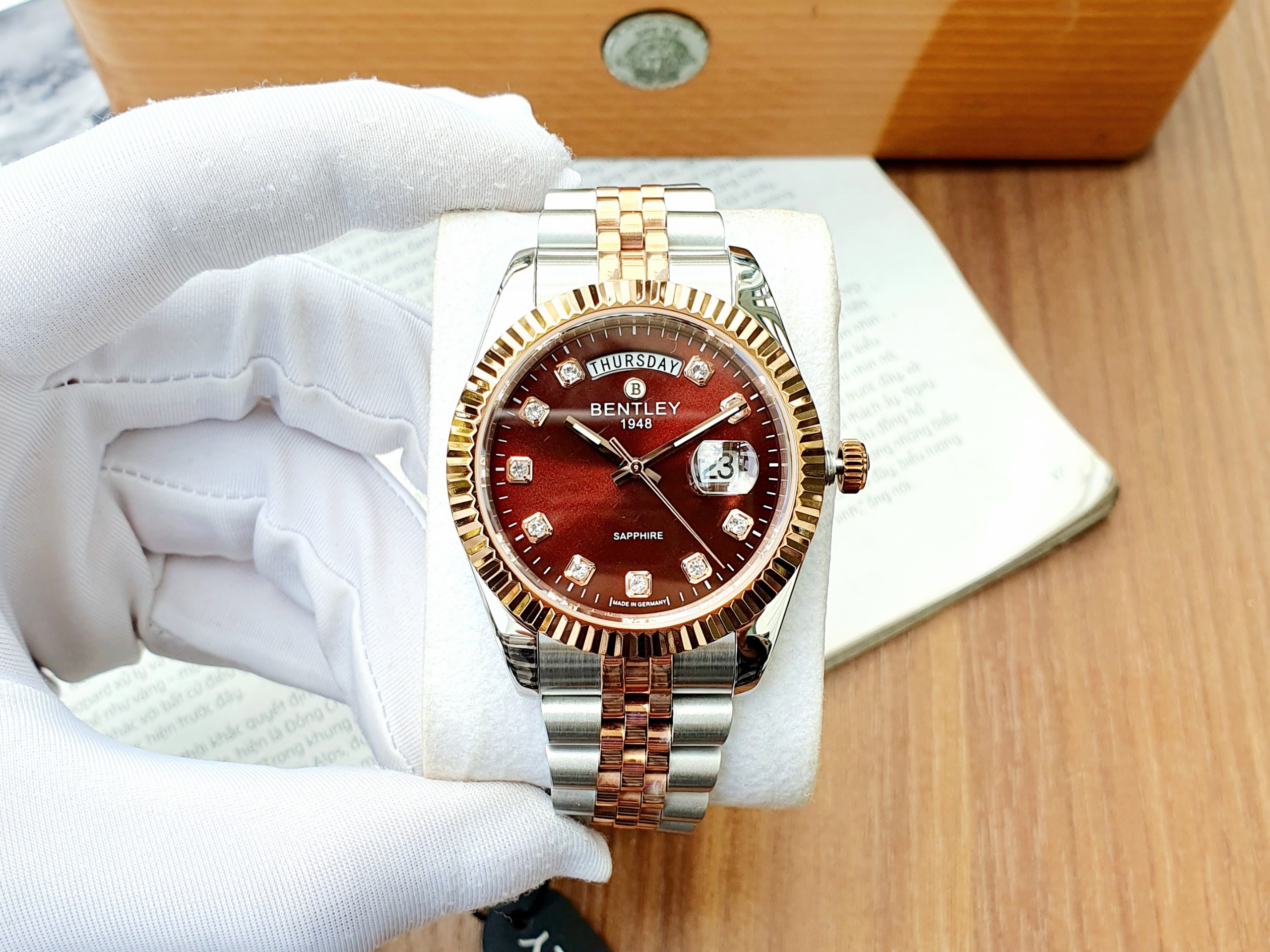 (ĐỒNG HỒ NAM) Bentley Quartz BL2333-10MTDI-R 40mm