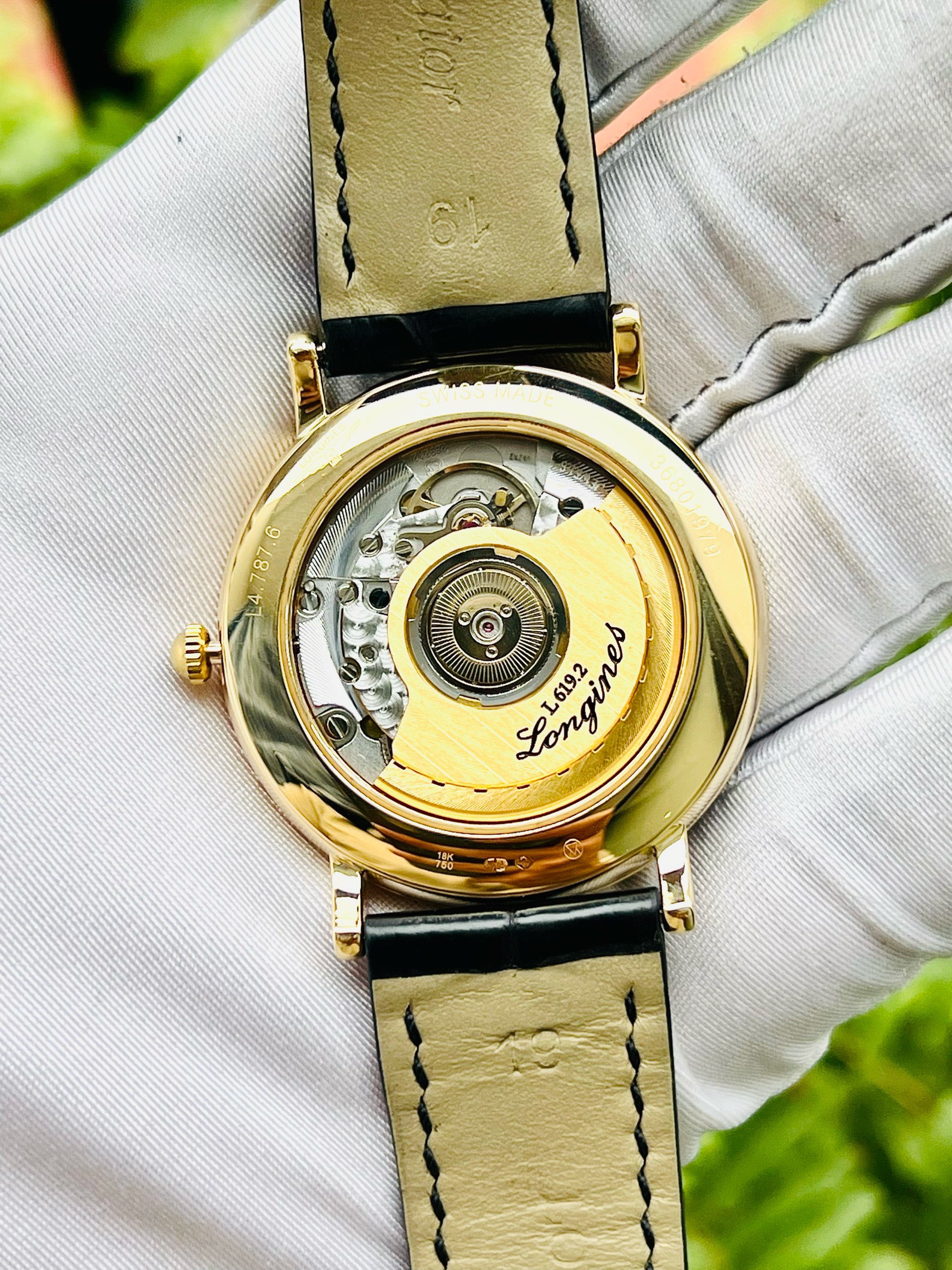 Ảnh 5 của (DEAL LƯỚT) (ĐỒNG HỒ NAM) Longines Elegant vàng đúc nguyên khối 18k L4.787.6.11.2 Used