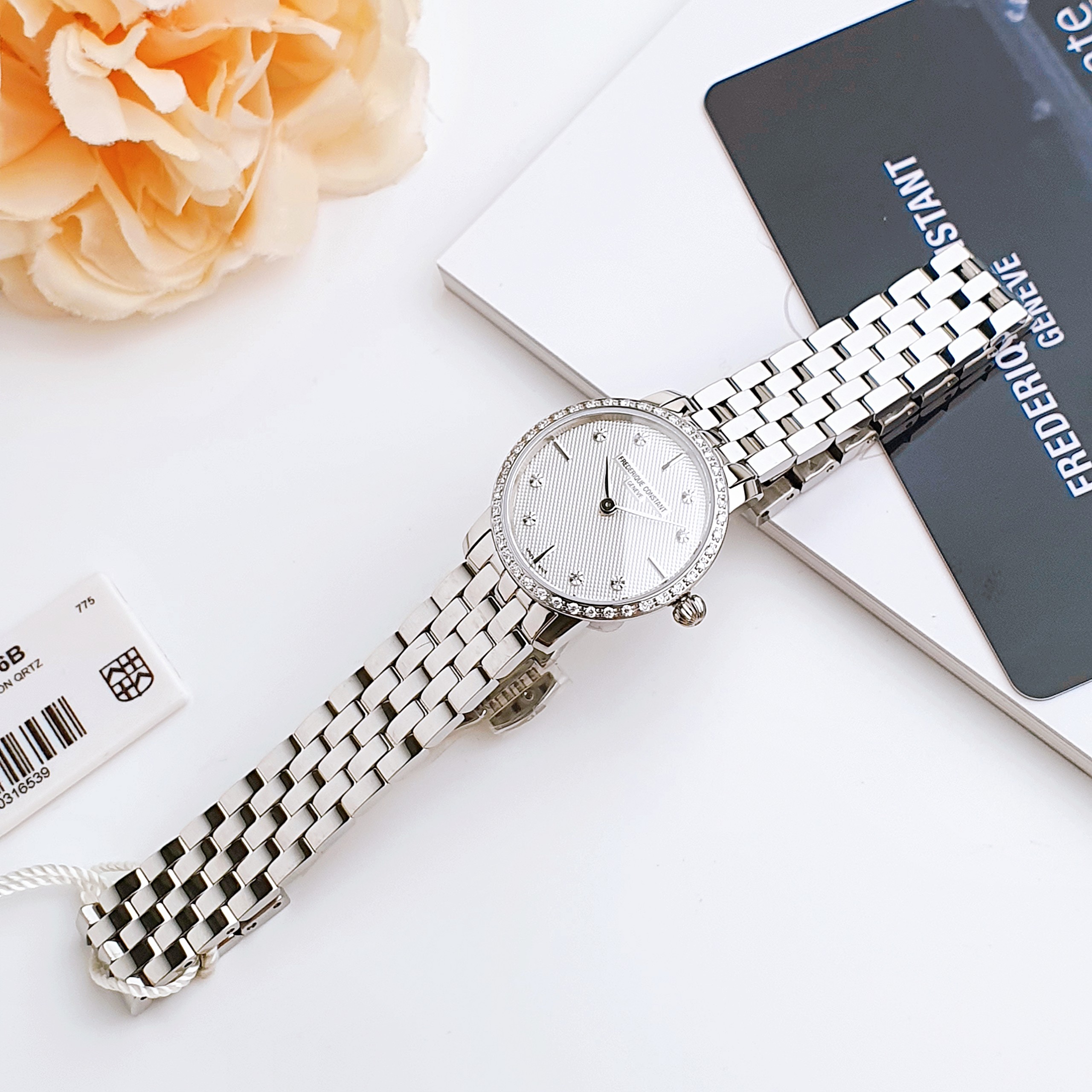 Ảnh 4 của (ĐỒNG HỒ NỮ) Frederique Constant FC-200STDSD6B (FC200STDSD6B) Slimline Ladies 25MM