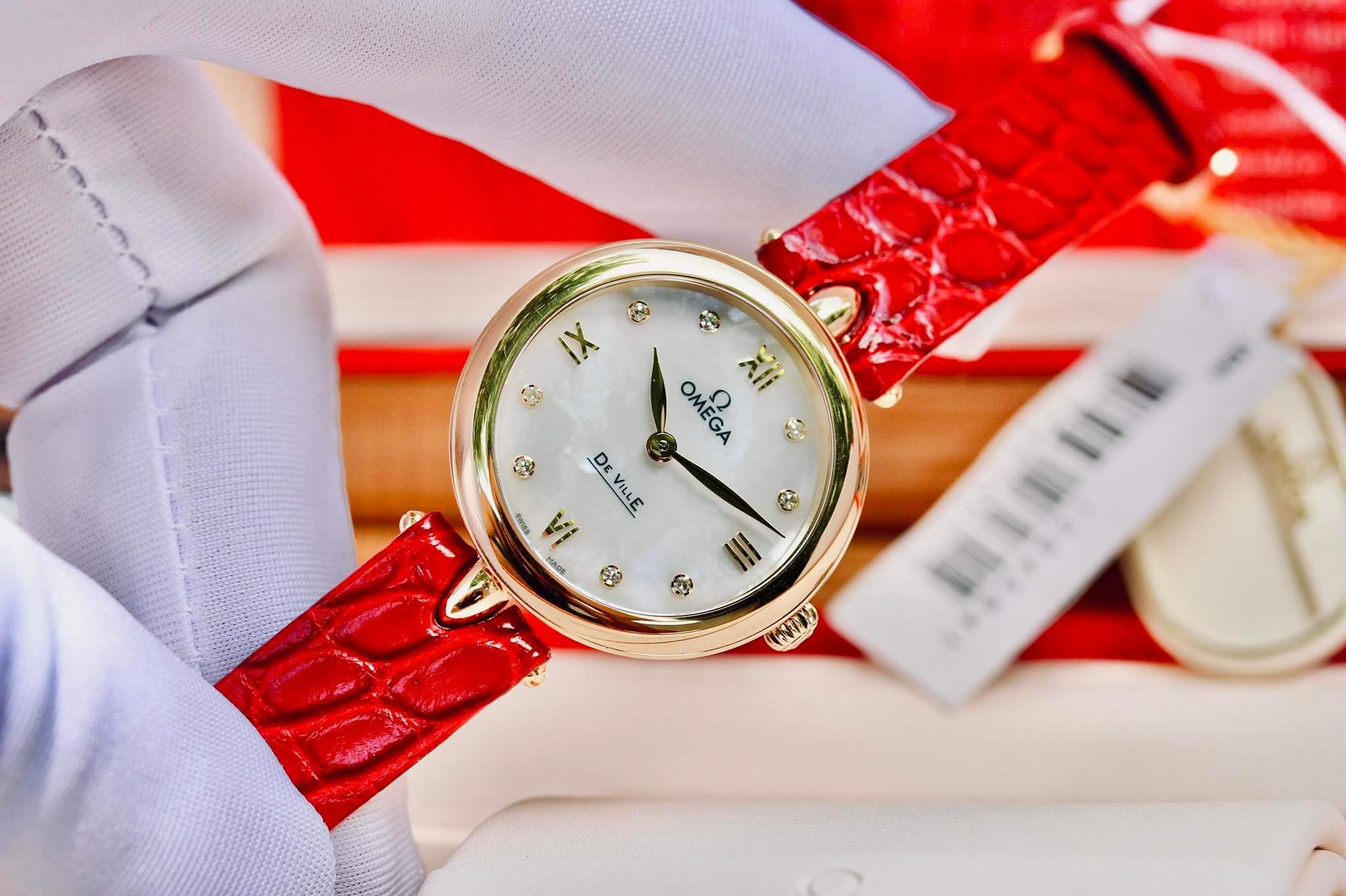Ảnh 5 của (ĐỒNG HỒ NỮ) OMEGA DE VILLE PRESTIGE 424.53.27.60.55.001 42453276055001 28mm