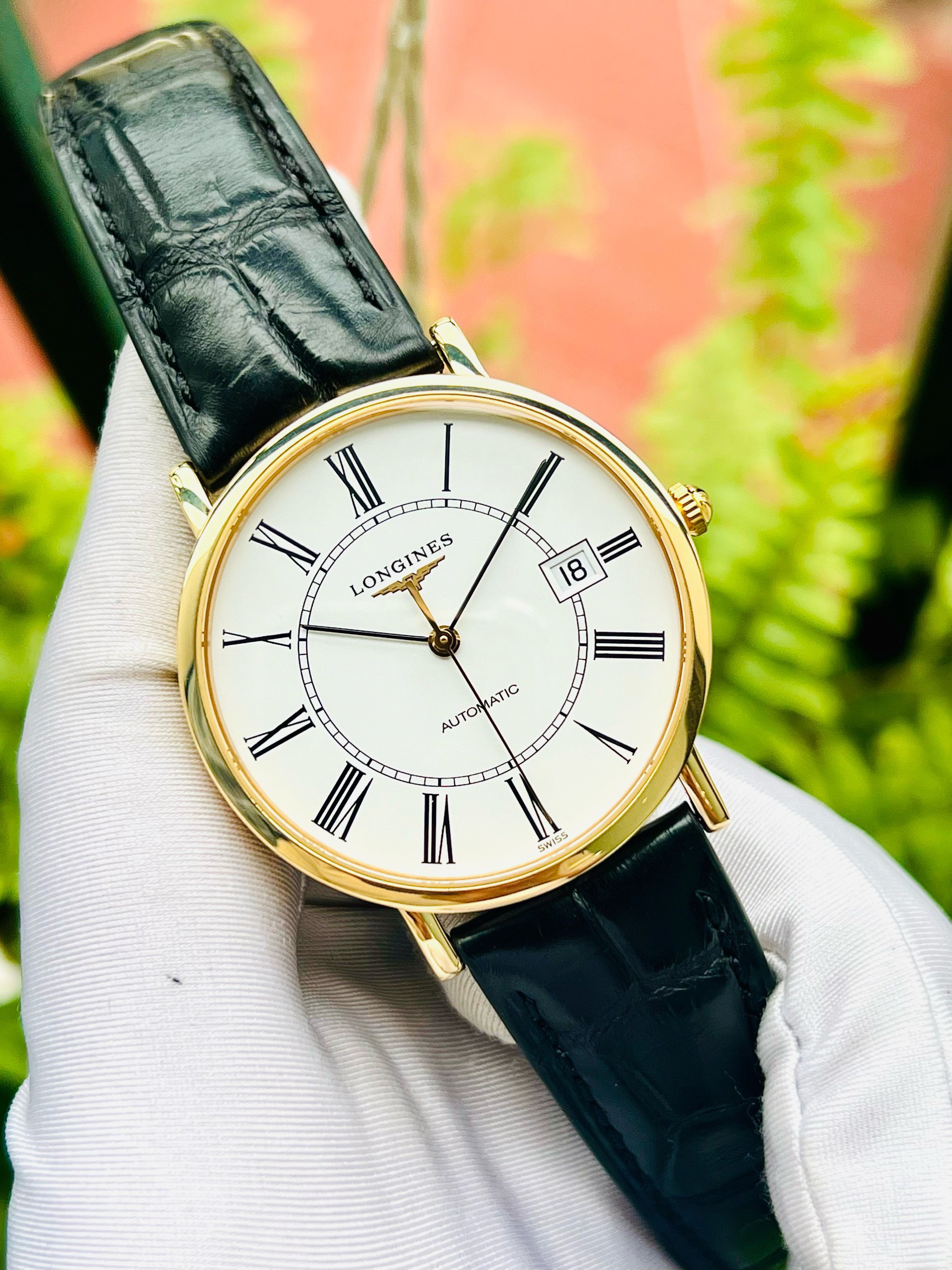 Ảnh 3 của (DEAL LƯỚT) (ĐỒNG HỒ NAM) Longines Elegant vàng đúc nguyên khối 18k L4.787.6.11.2 Used