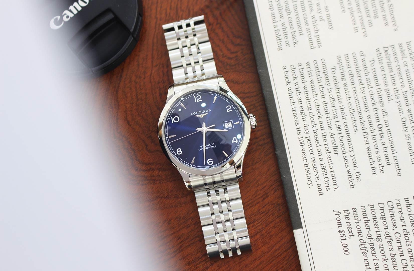 Ảnh 4 của Đồng Hồ Longines L2.820.4.96.6 - Record collection 38.5 mm - Steel - Bracelet