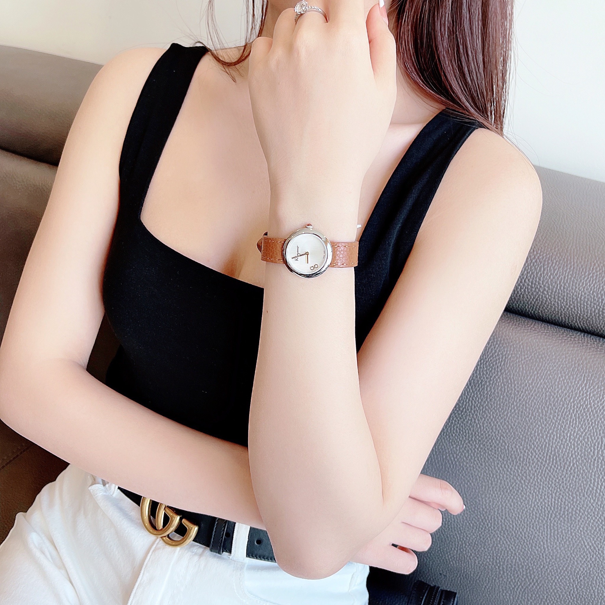 Ảnh 5 của ( ĐỒNG HỒ NỮ ) Salvatore Ferragamo SFNL00120 Forever Leather Watch 28mm