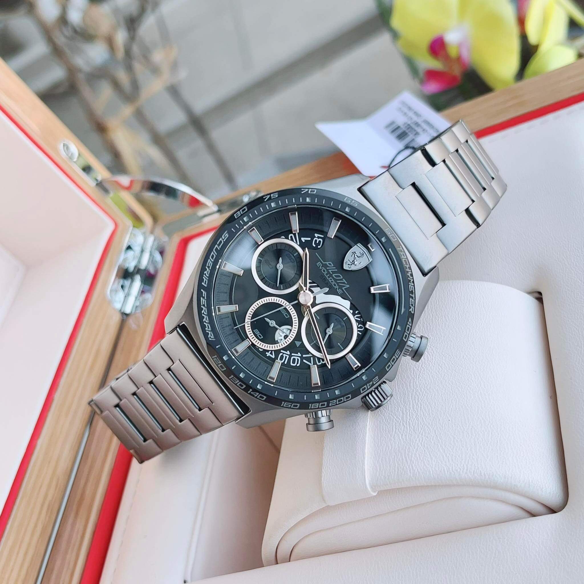 (ĐỒNG HỒ NAM) FERRARI SCUDERIA PILOTA EVO 0830824 44mm