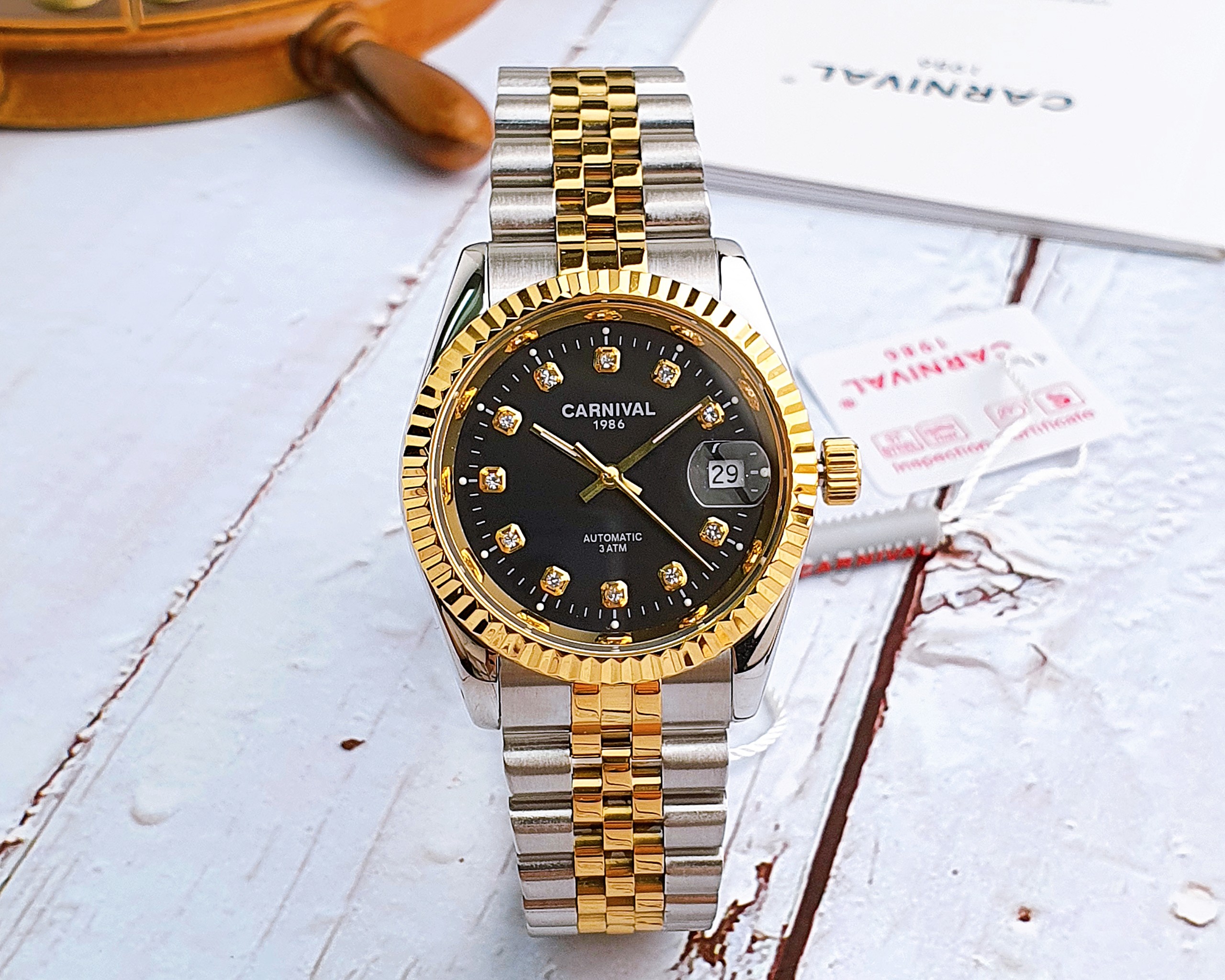 (ĐỒNG HỒ NAM) (New) Carnival CNV8205G 37mm