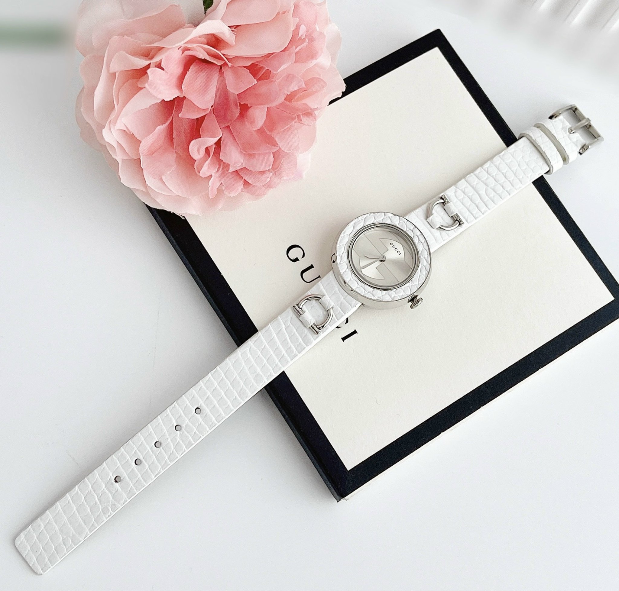 Ảnh 5 của (ĐỒNG HỒ NỮ) GUCCI U-Play Silver Dial Leather Ladies Watch YA129515