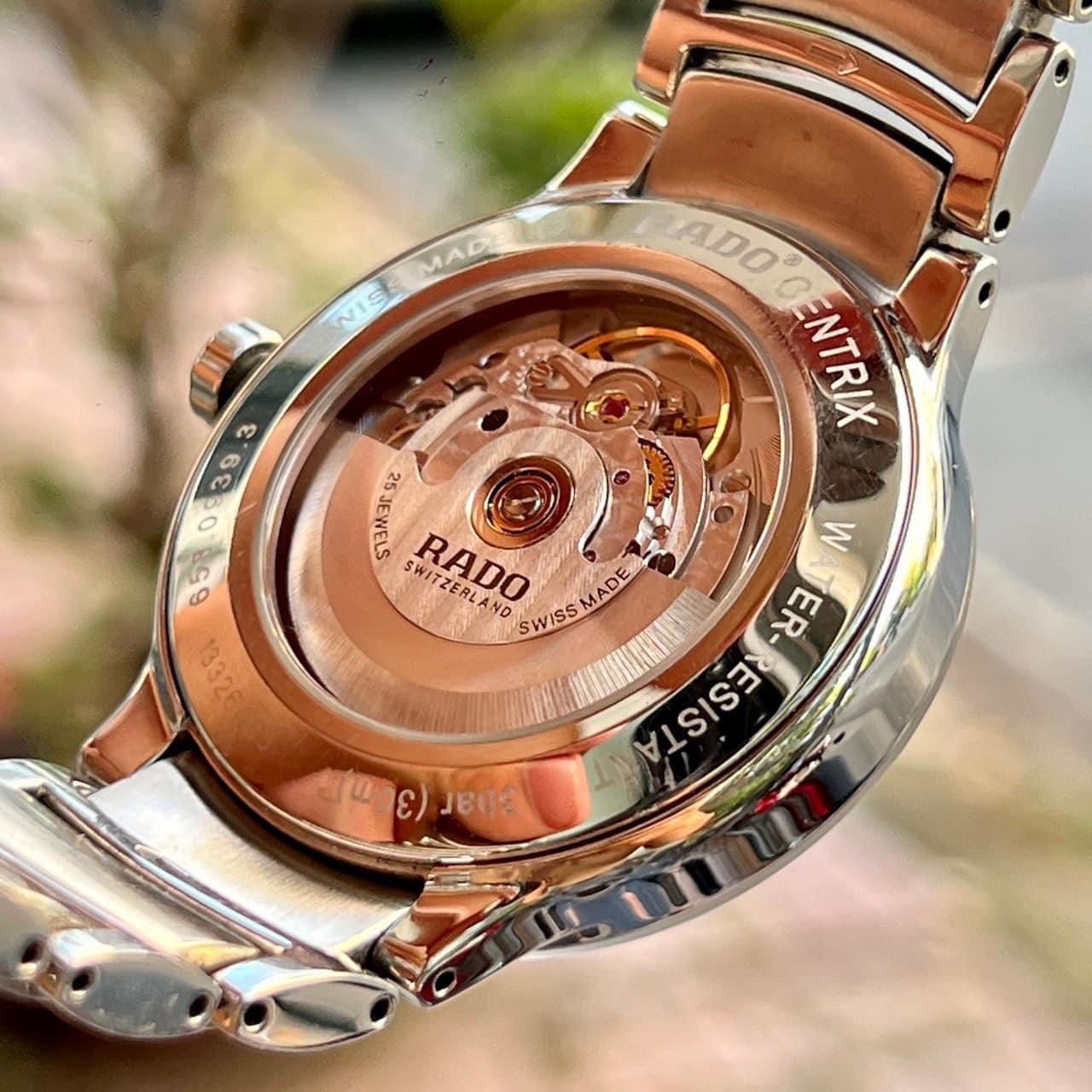 Ảnh 4 của (HÀNG LƯỚT) Đồng hồ nam RADO CENTRIX L AUTOMATIC SWISS WATCH 38MM R30939143