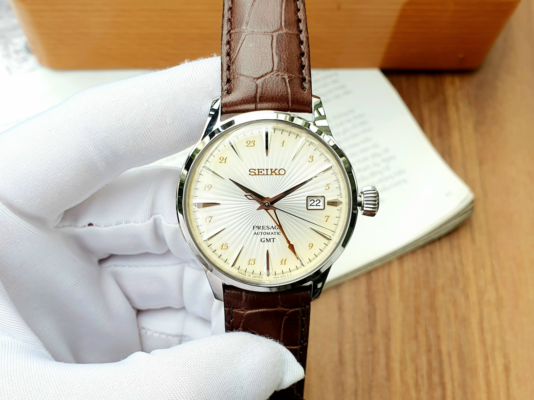 (ĐỒNG HỒ NAM) Seiko Presage Cocktail Time GMT SSK041J1 (SSK041) 40.5mm