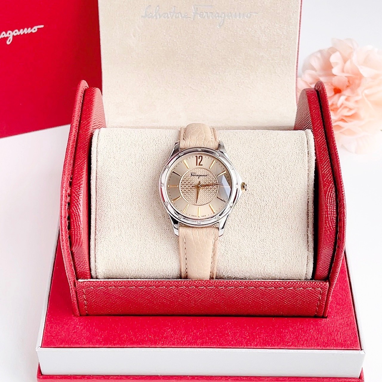 (ĐỒNG HỒ NỮ) SALVATORE FERRAGAMO TIME BISQUE FFV020016 33mm
