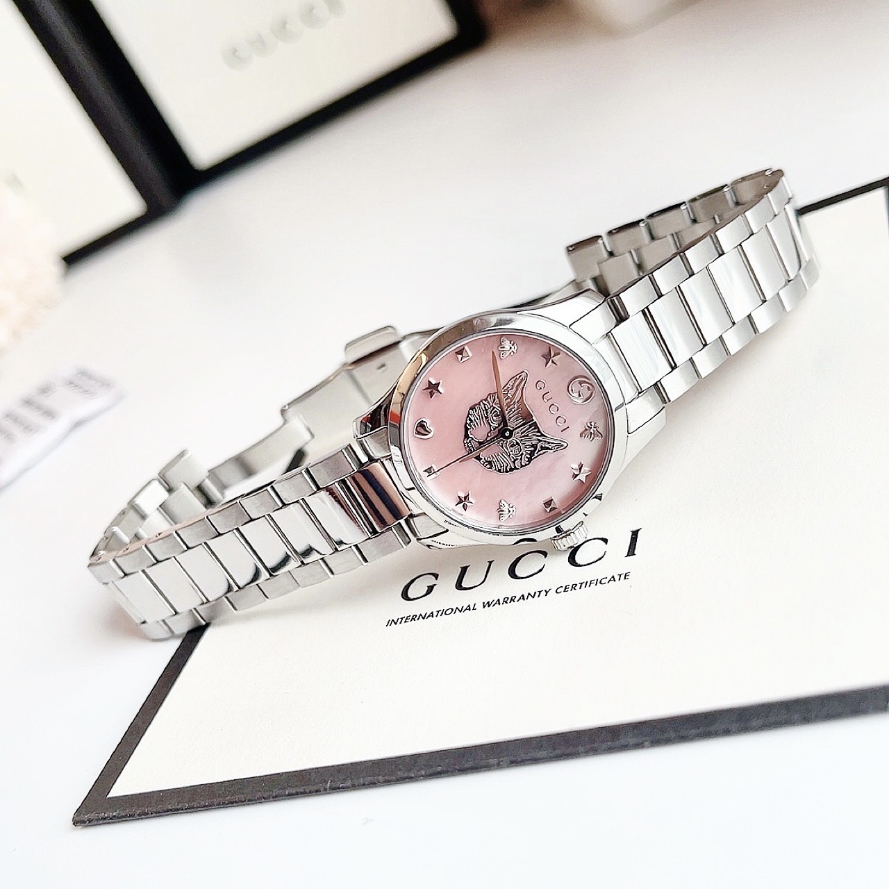 Ảnh 6 của (ĐỒNG HỒ NỮ) Gucci YA1265013 G-Timeless Swiss Watch 27mm