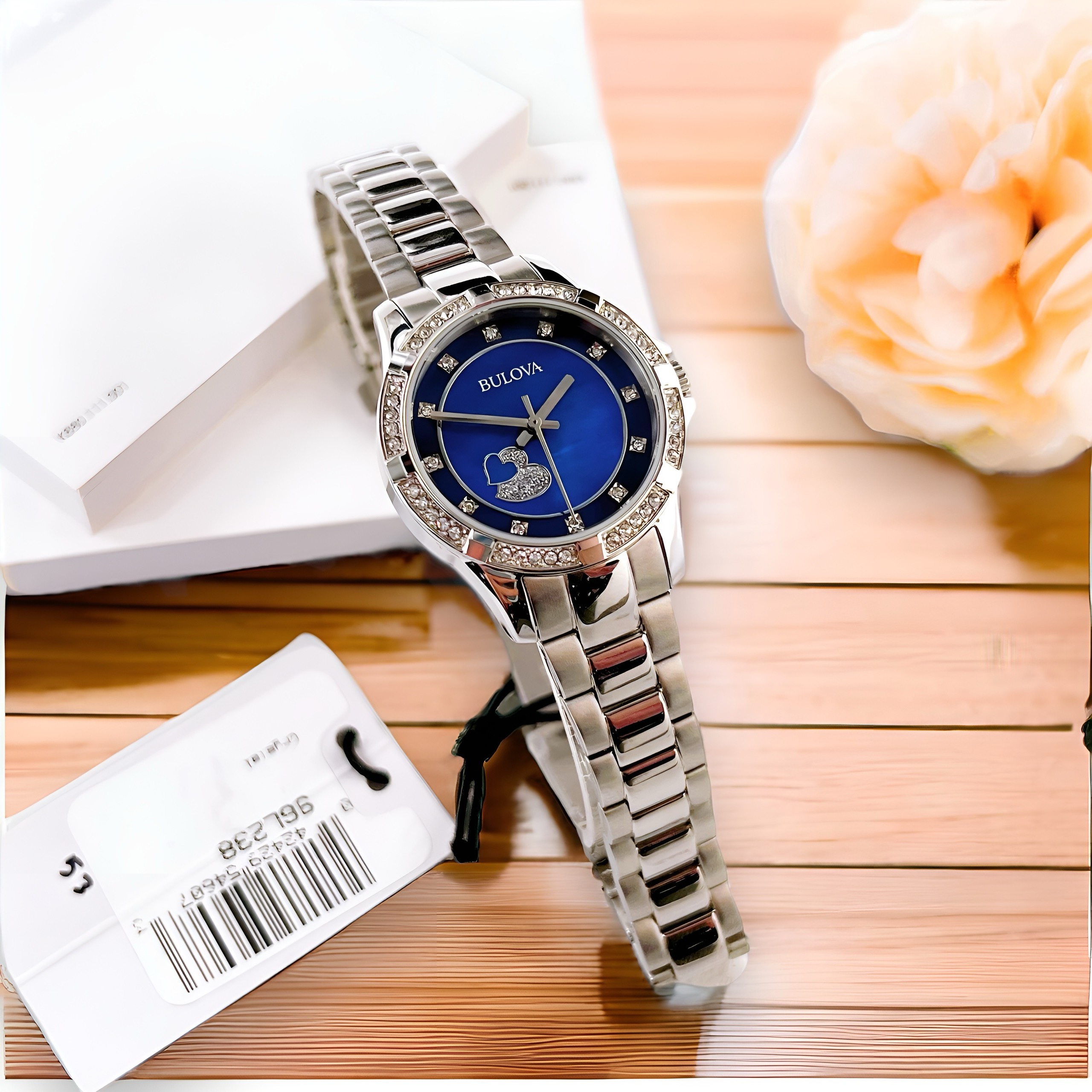 Ảnh 5 của (ĐỒNG HỒ NỮ) Bulova 96L238 Crystal Accents Watch 30mm