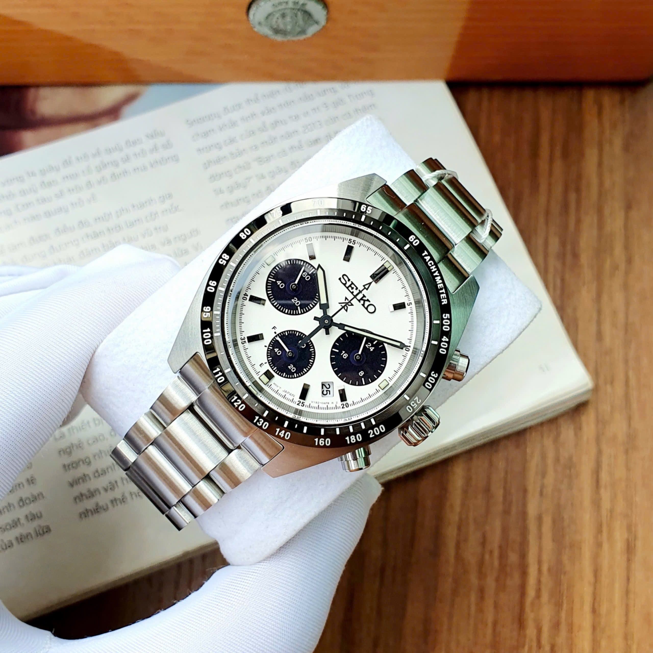 Ảnh 2 của (ĐỒNG HỒ NAM) Seiko Solar SSC813 ( SSC813P1 ) Prospex Speedtimer Chronograph 39mm
