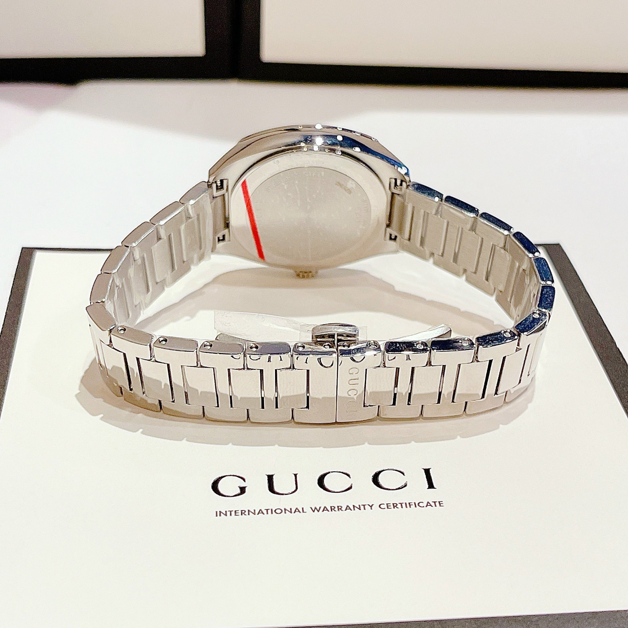 Ảnh 6 của (ĐỒNG HỒ NỮ) Gucci GG2570 Diamond Ladies Watch 29mm YA142503