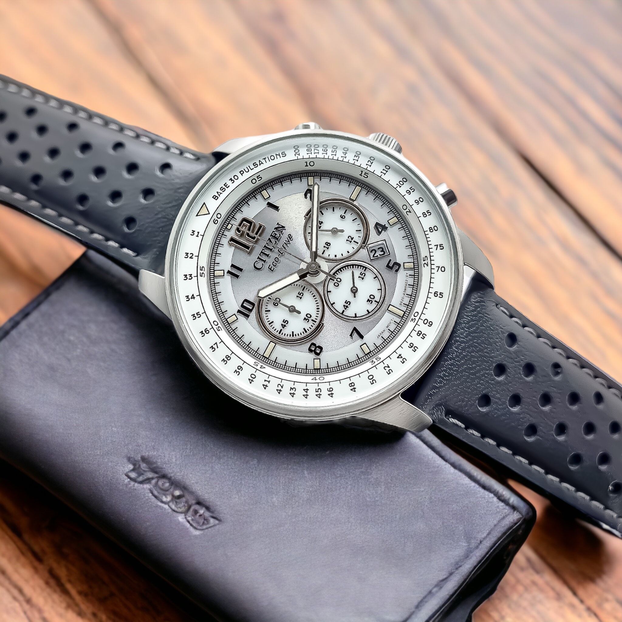 Ảnh 3 của (ĐỒNG HỒ NAM) Citizen Eco-Drive CA4500-24H ( CA450024H ) Chronograph 44mm