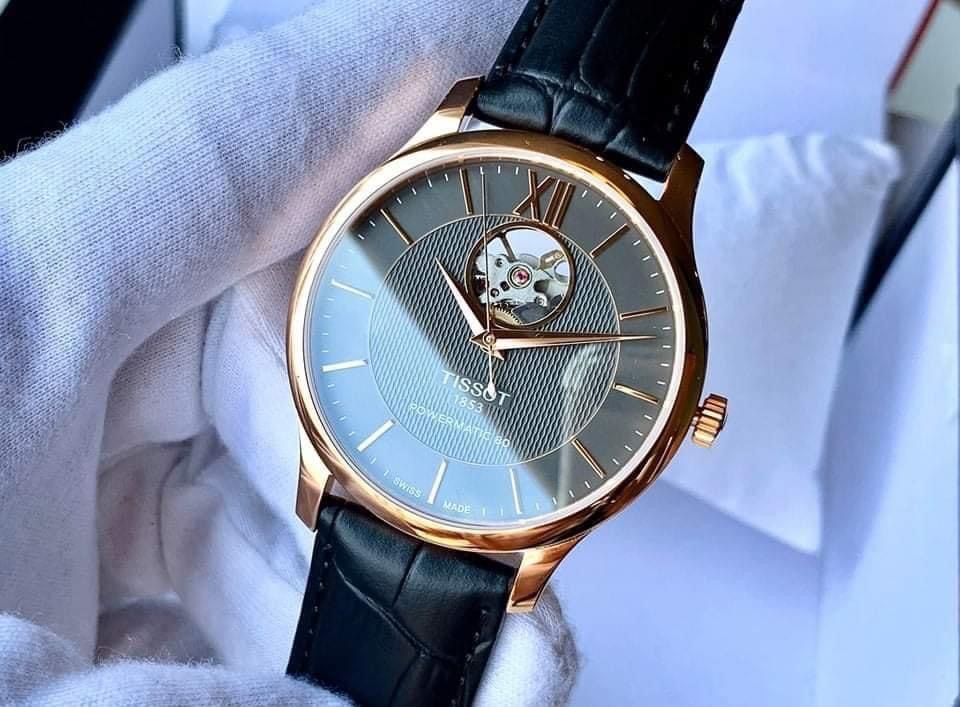 Ảnh 2 của (ĐỒNG HỒ NAM) (New) TISSOT TRADITION POWERMATIC 80 OPEN HEART T063.907.36.068.00 (T0639073606800) 40mm