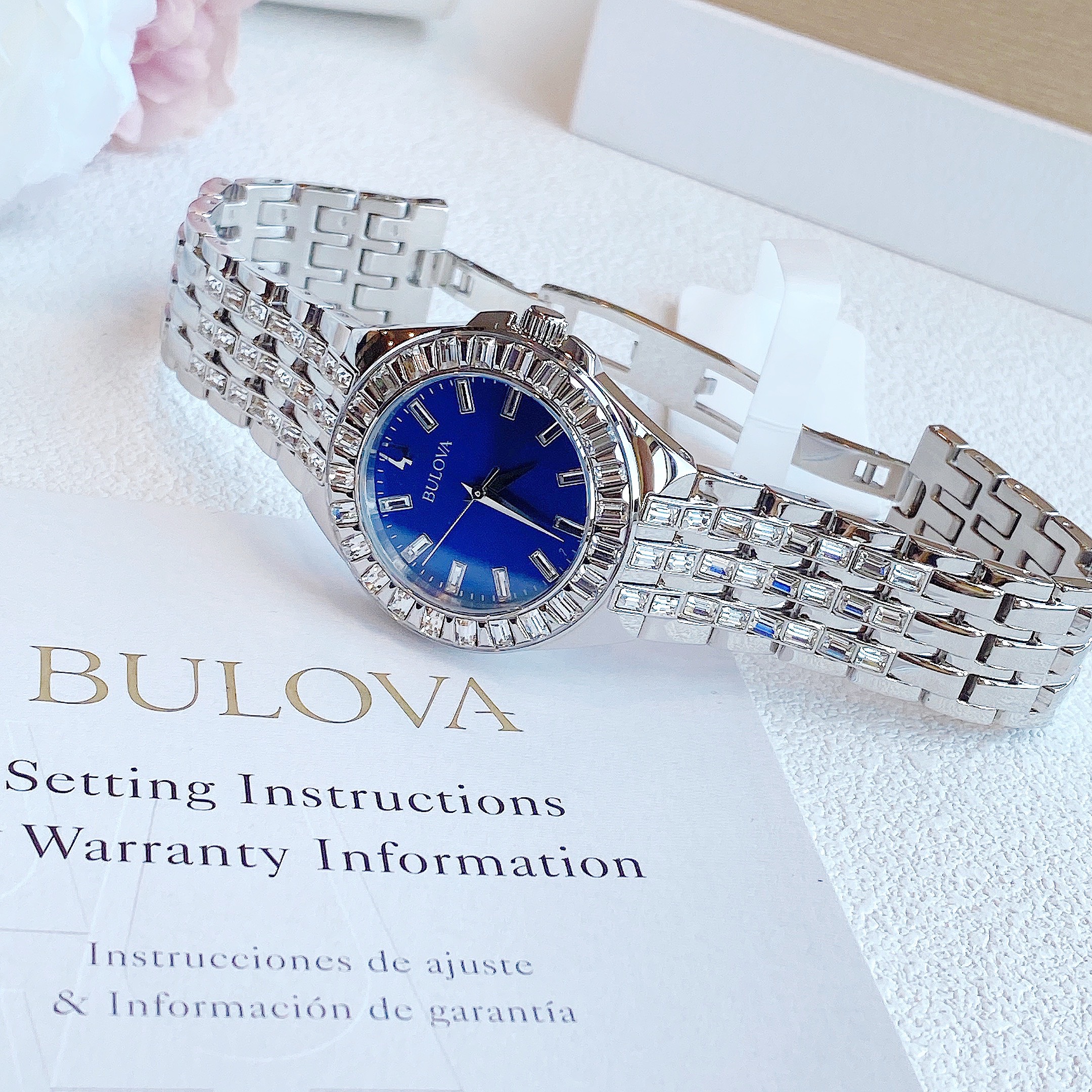 Ảnh 3 của (ĐỒNG HỒ NỮ) Bulova Swarovski Crystal 96L290 32mm