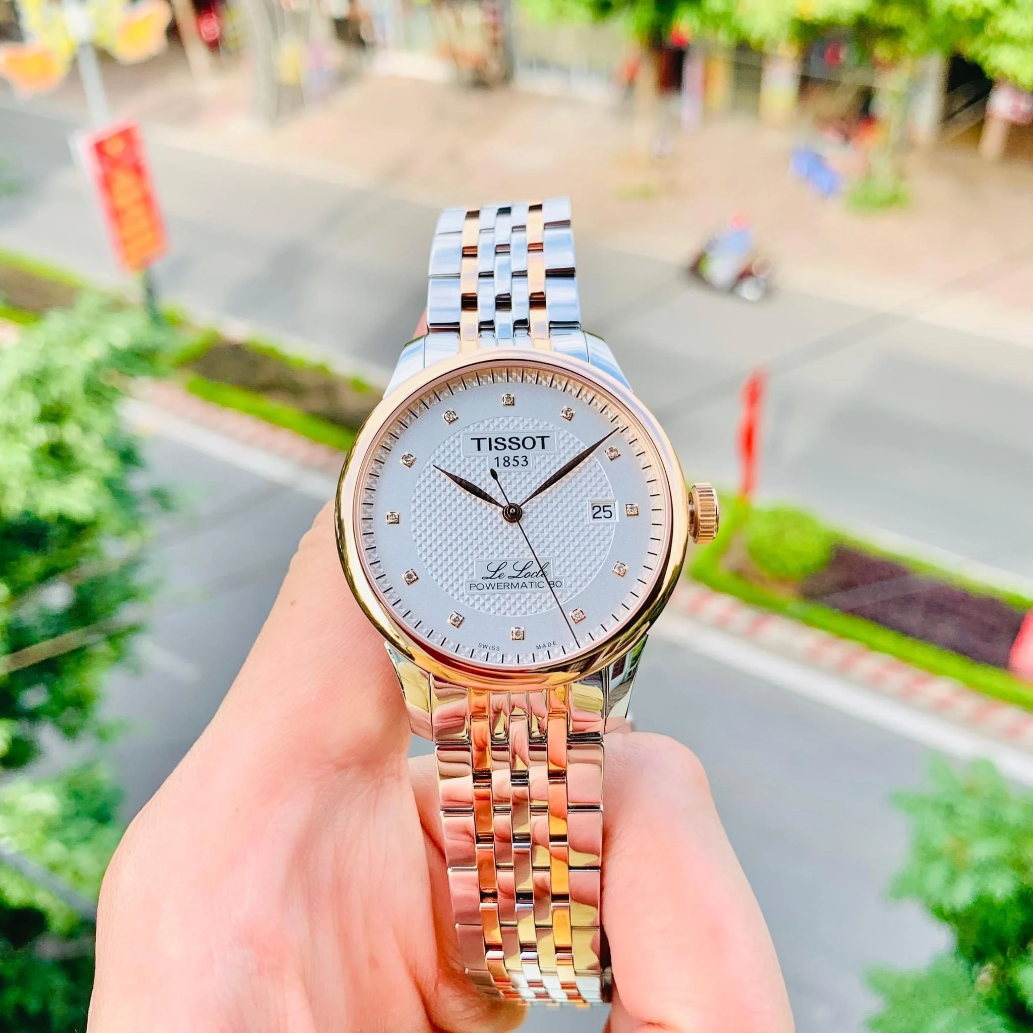 Ảnh 2 của (ĐỒNG HỒ NAM) (New) Tissot Le Locle Diamond DemiRose - T006.407.22.036.01 ( T0064072203601 ) 39.3mm