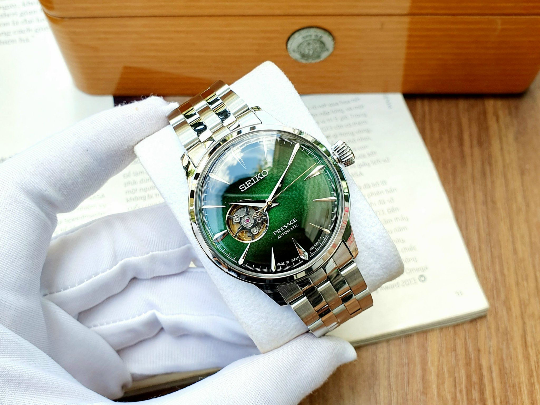 Ảnh 2 của (ĐỒNG HỒ NAM) Seiko Presage Cocktail SSA441J1 ( SSA441 ) 40.5mm Time 'Grasshopper' Made In Japan- SARY201