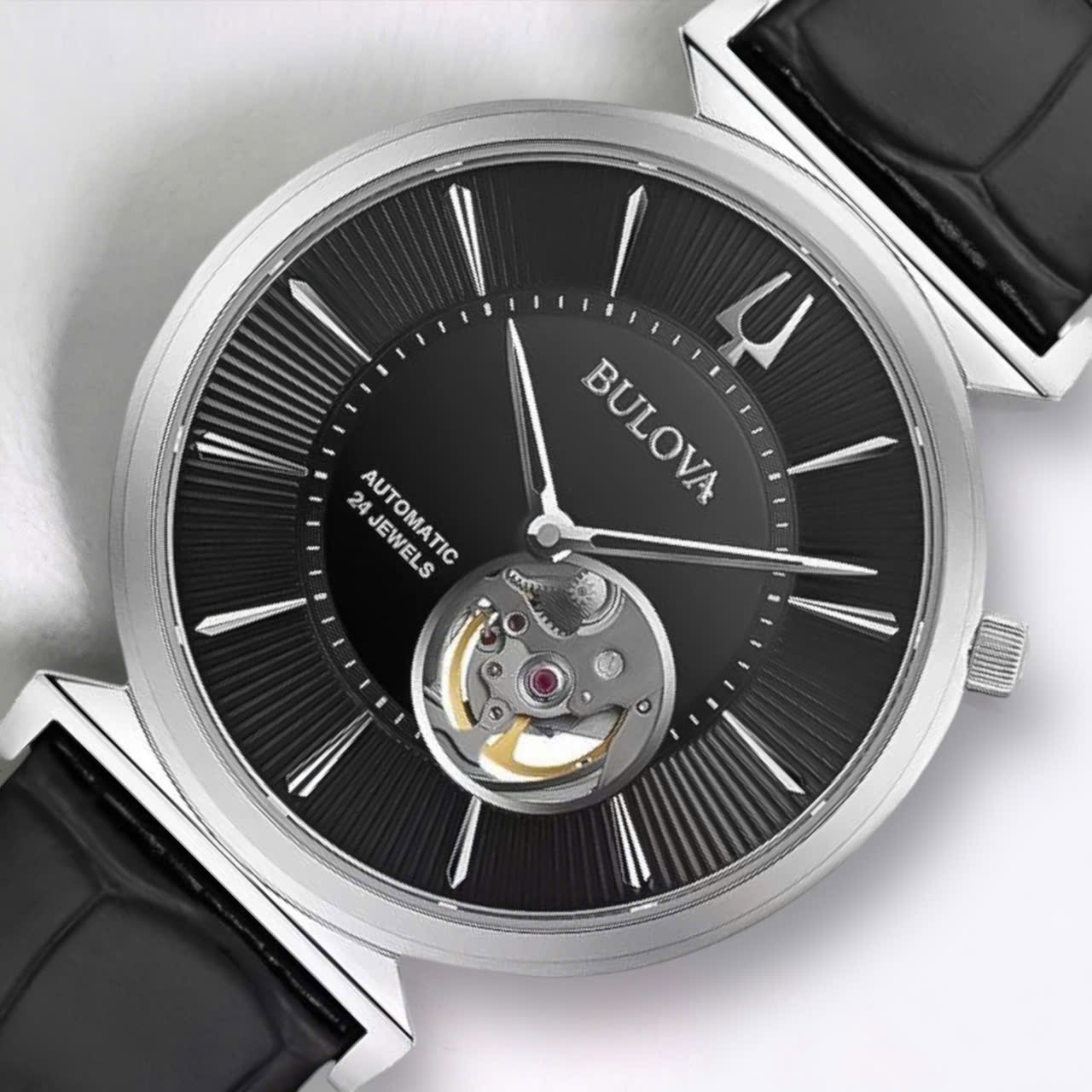 Ảnh 7 của (ĐỒNG HỒ NAM) (NEW) Bulova 96A234 Regatta Automatic Black Watch 40mm