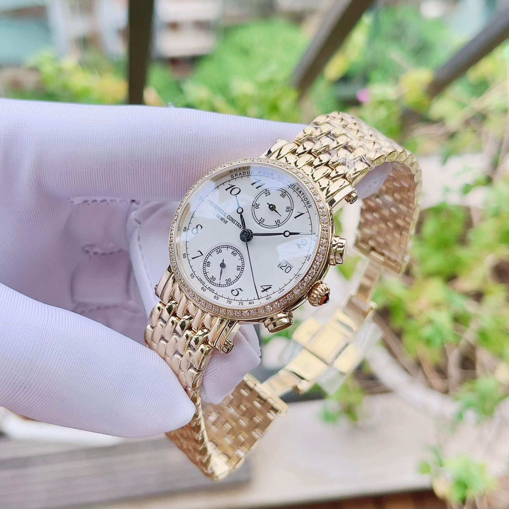 Ảnh 2 của (ĐỒNG HỒ NỮ) Frederique Constant Classics Chronograph FC-291A2RD5B - ( FC291A2RD5B ) ( 291A2RD5B ) 34mm