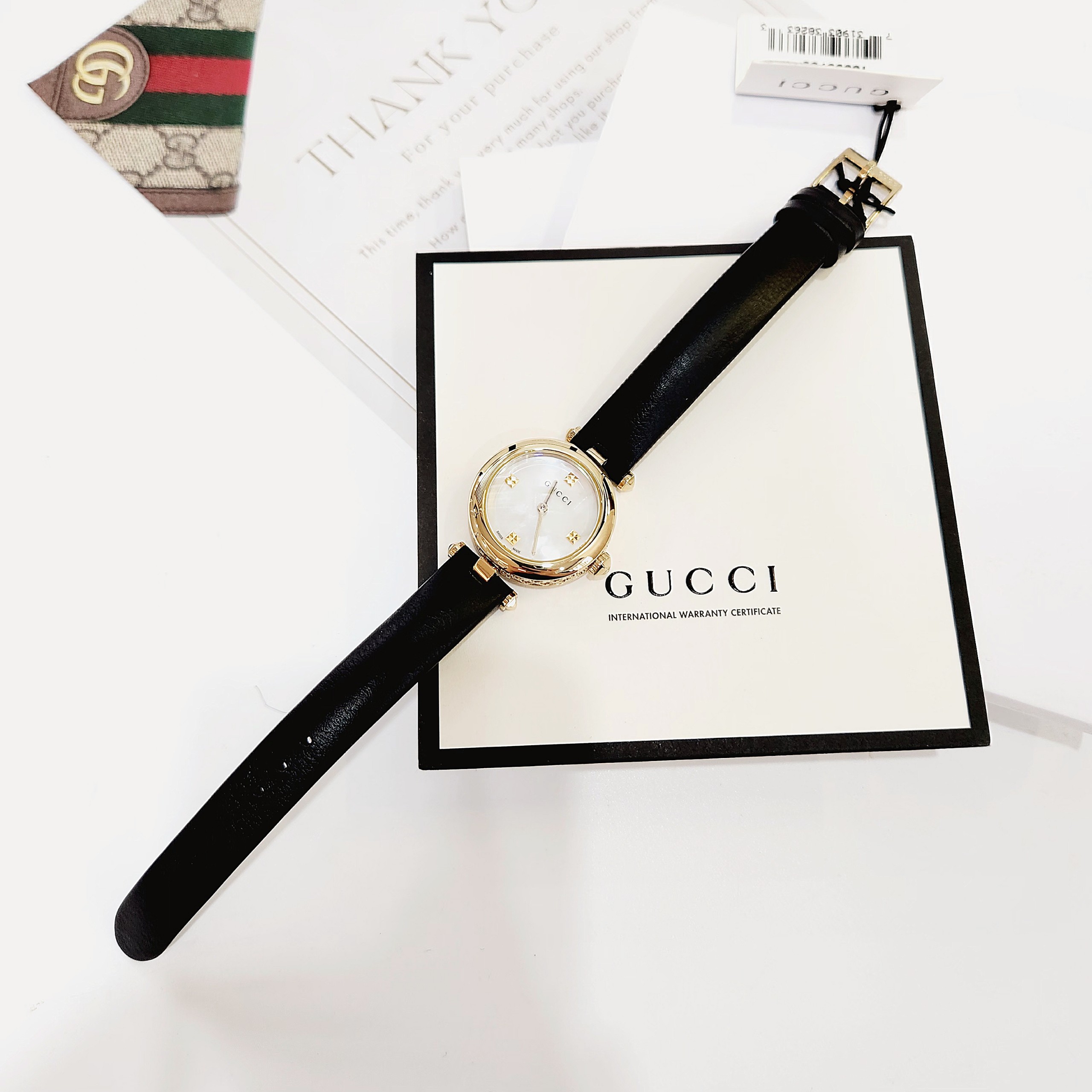 Ảnh 3 của ĐỒNG HỒ NỮ Gucci Diamantissima Mother of Pearl Dial Ladies Watch, YA141505, 27mm