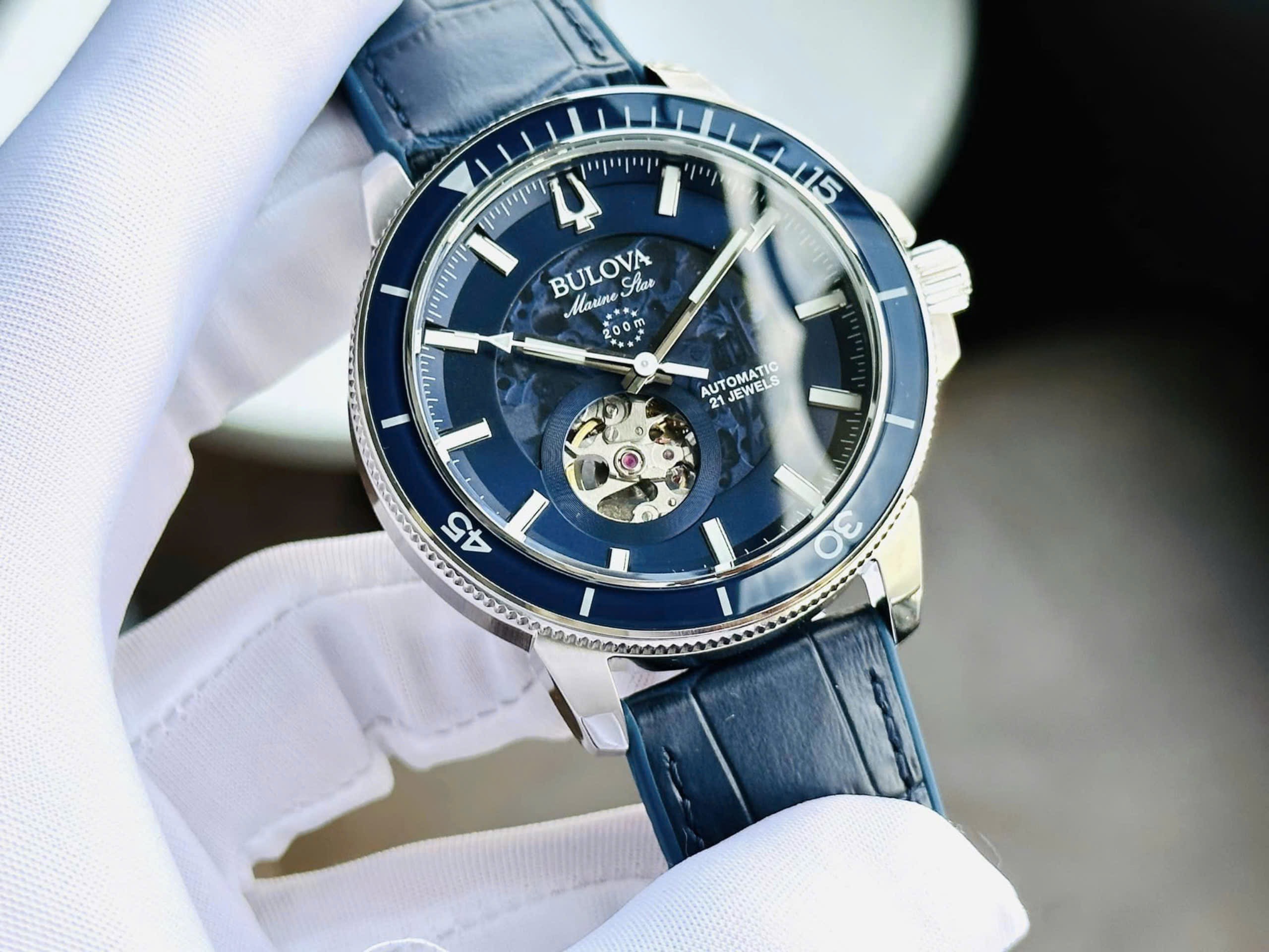 ( ĐỒNG HỒ NAM) Bulova Automatic 96A291 Marine Star