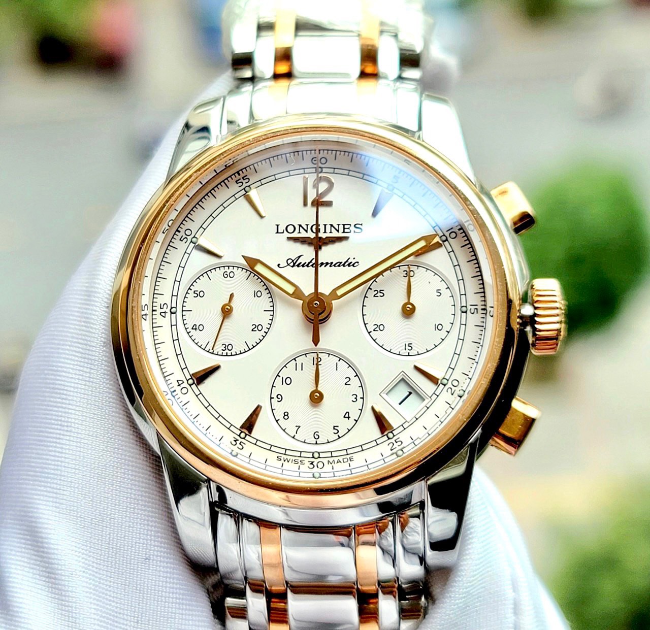 (HÀNG LƯỚT) (ĐỒNG HỒ NAM) Longines Saint Imier Chronograph L2.752.5.72.2 L27525722 (used) 41mm