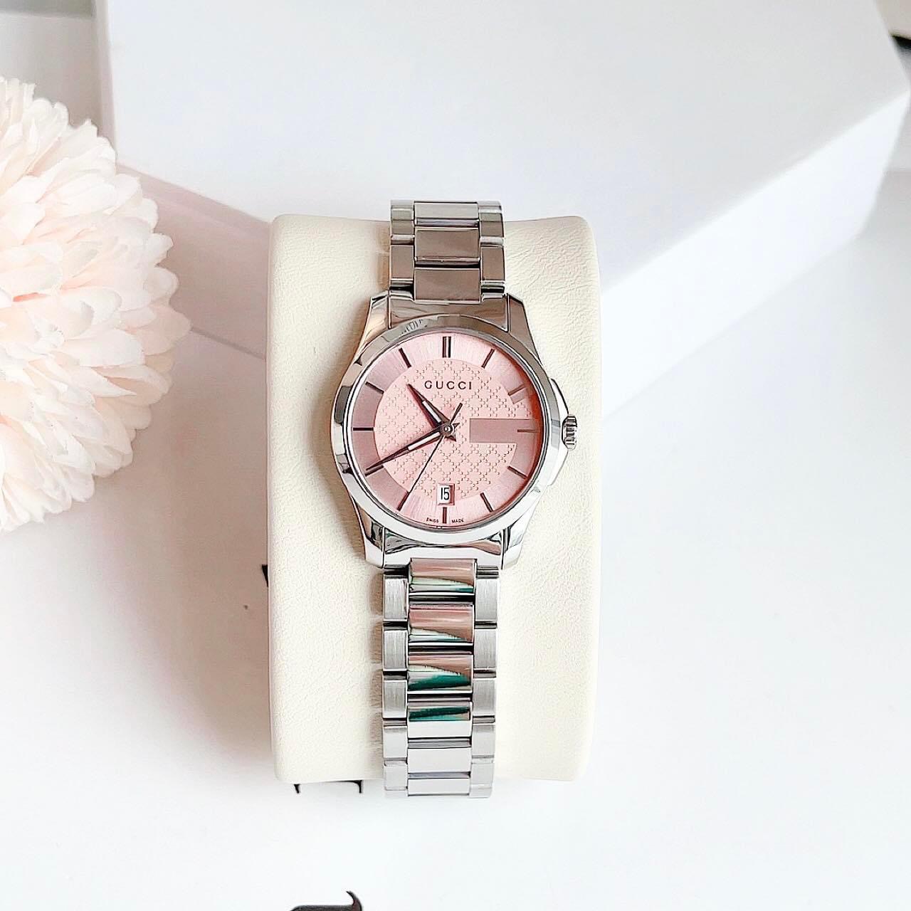 Ảnh 2 của (ĐỒNG HỒ NỮ) Gucci YA126524 G-Timeless Pink Watch 27mm