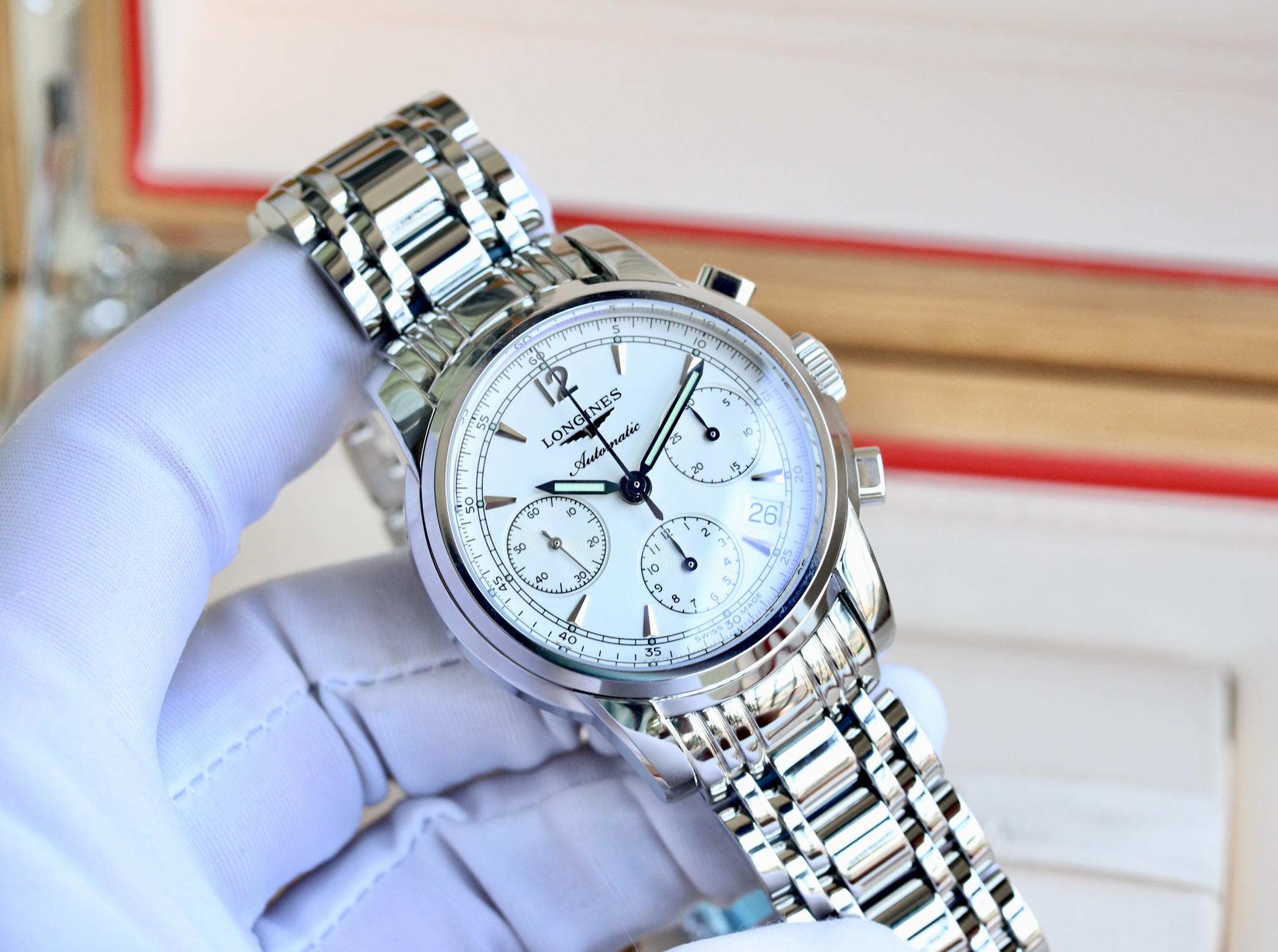 Ảnh 2 của (ĐỒNG HỒ NAM) (New)  Longines Saint Imier Auto L2.753.4.72.6 Watch 39mm (  L27534726 )