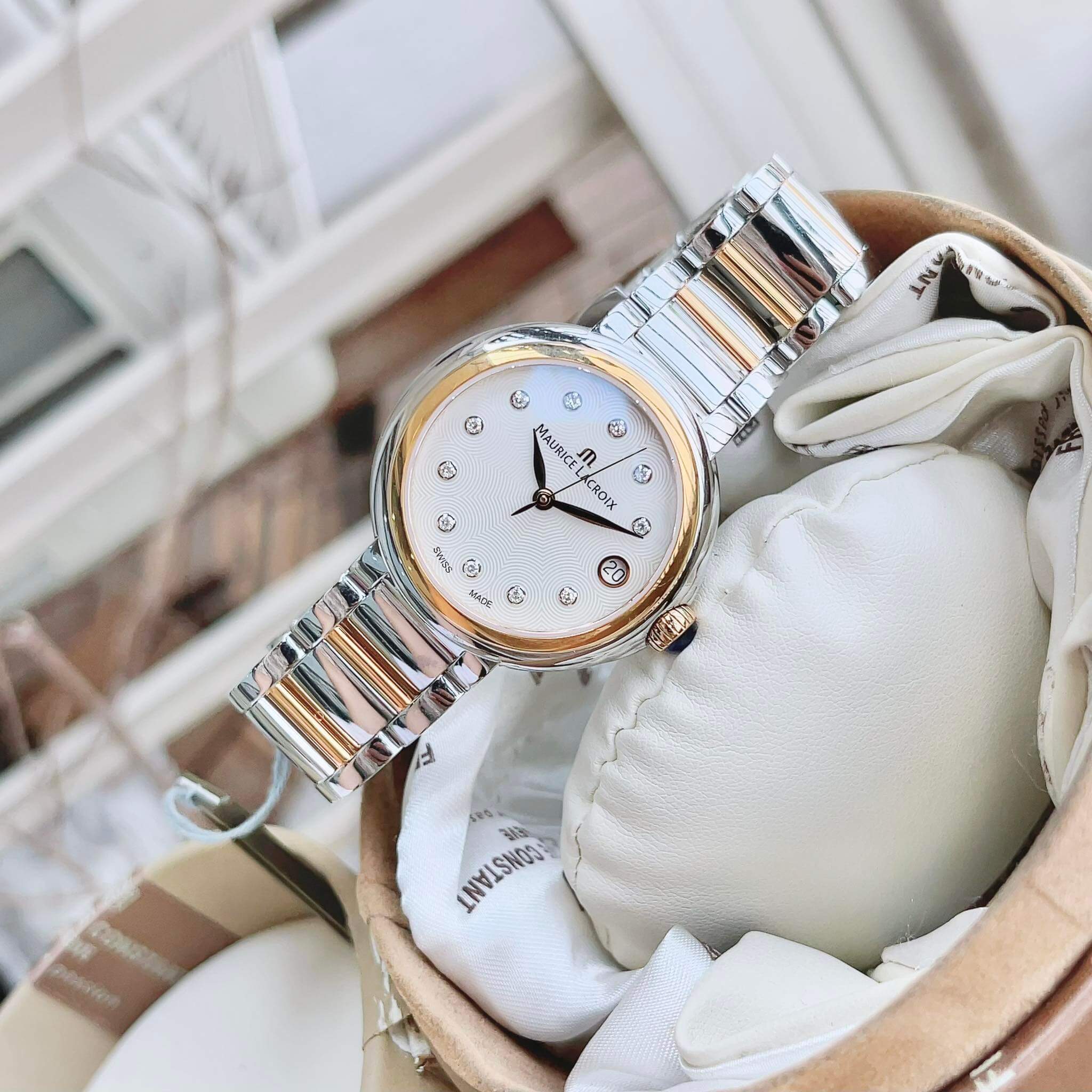 (ĐỒNG HỒ NỮ) Maurice Lacroix Watch Fiaba FA1007-PVP13-170-1 ( FA1007PVP131701) 36mm