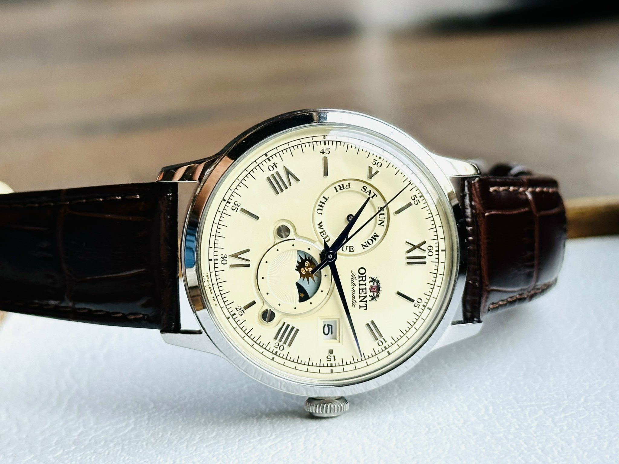 Ảnh 3 của (ĐỒNG HỒ NAM) Orient Sun And Moon Bambino RA-AK0803Y10B ( RA-AK0803Y ) 41,5mm