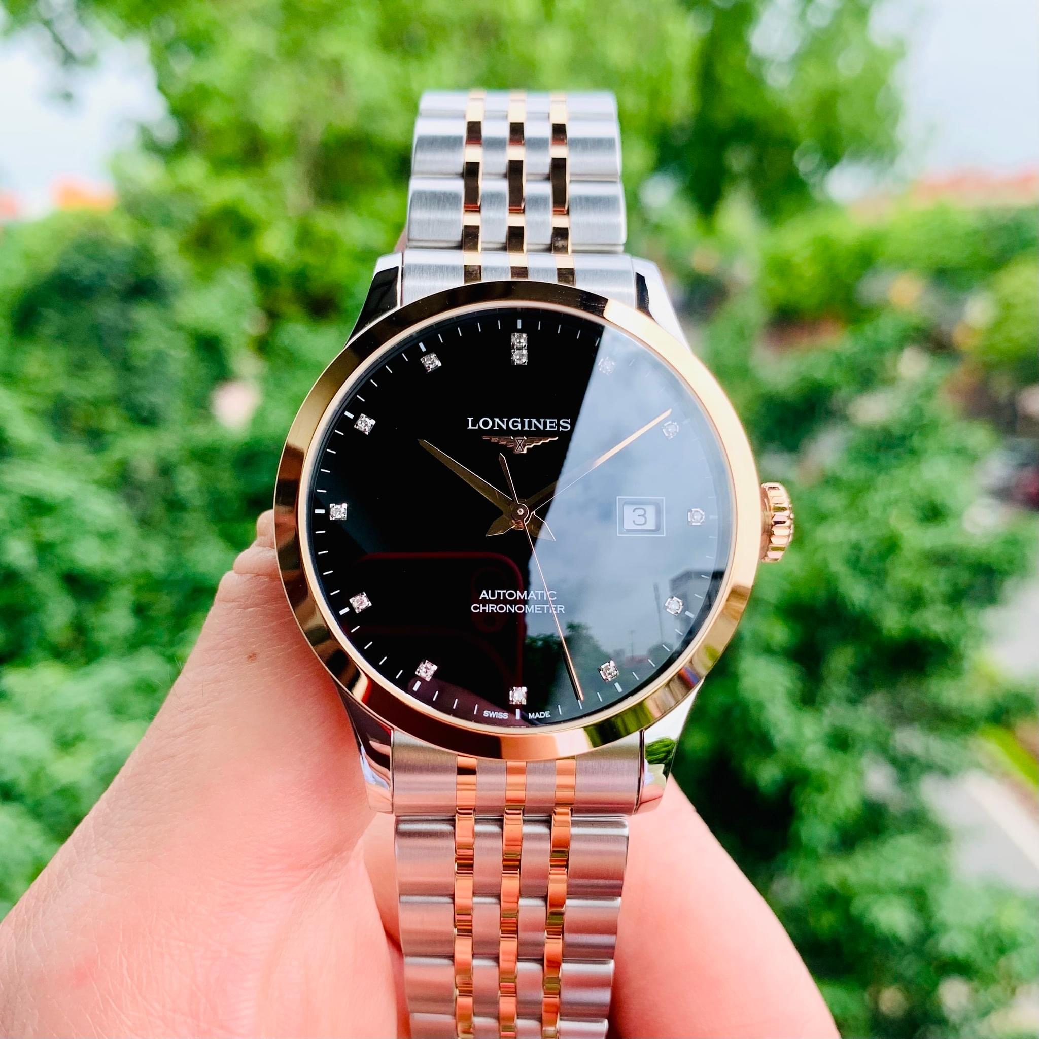 Ảnh 2 của Đồng hồ nam NEW FULL LONGINES RECORD COLLECTION L2.821.5.57.7 L28215577, 40MM