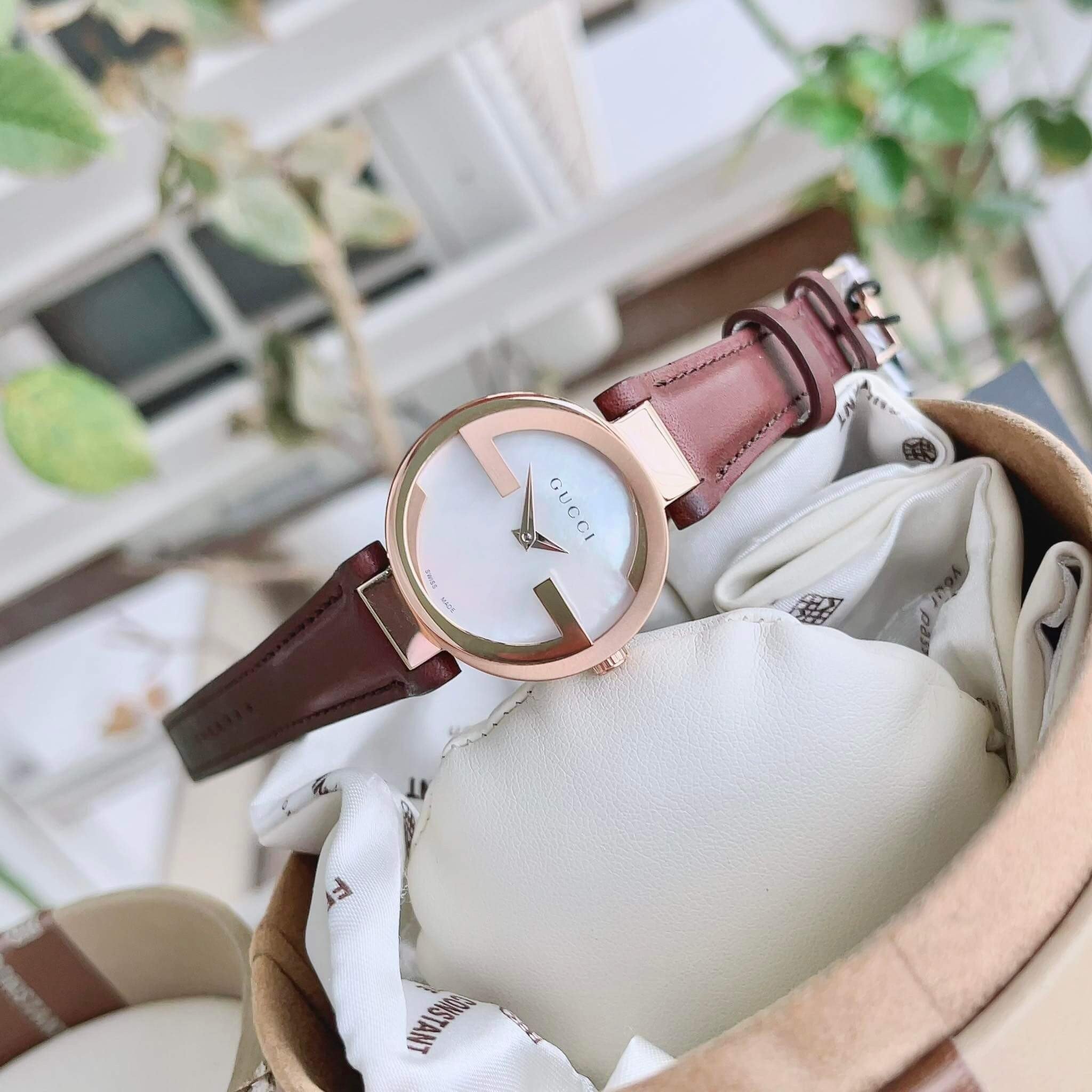 Ảnh 6 của (ĐỒNG HỒ NỮ) GUCCI INTERLOCKING YA133516 29MM