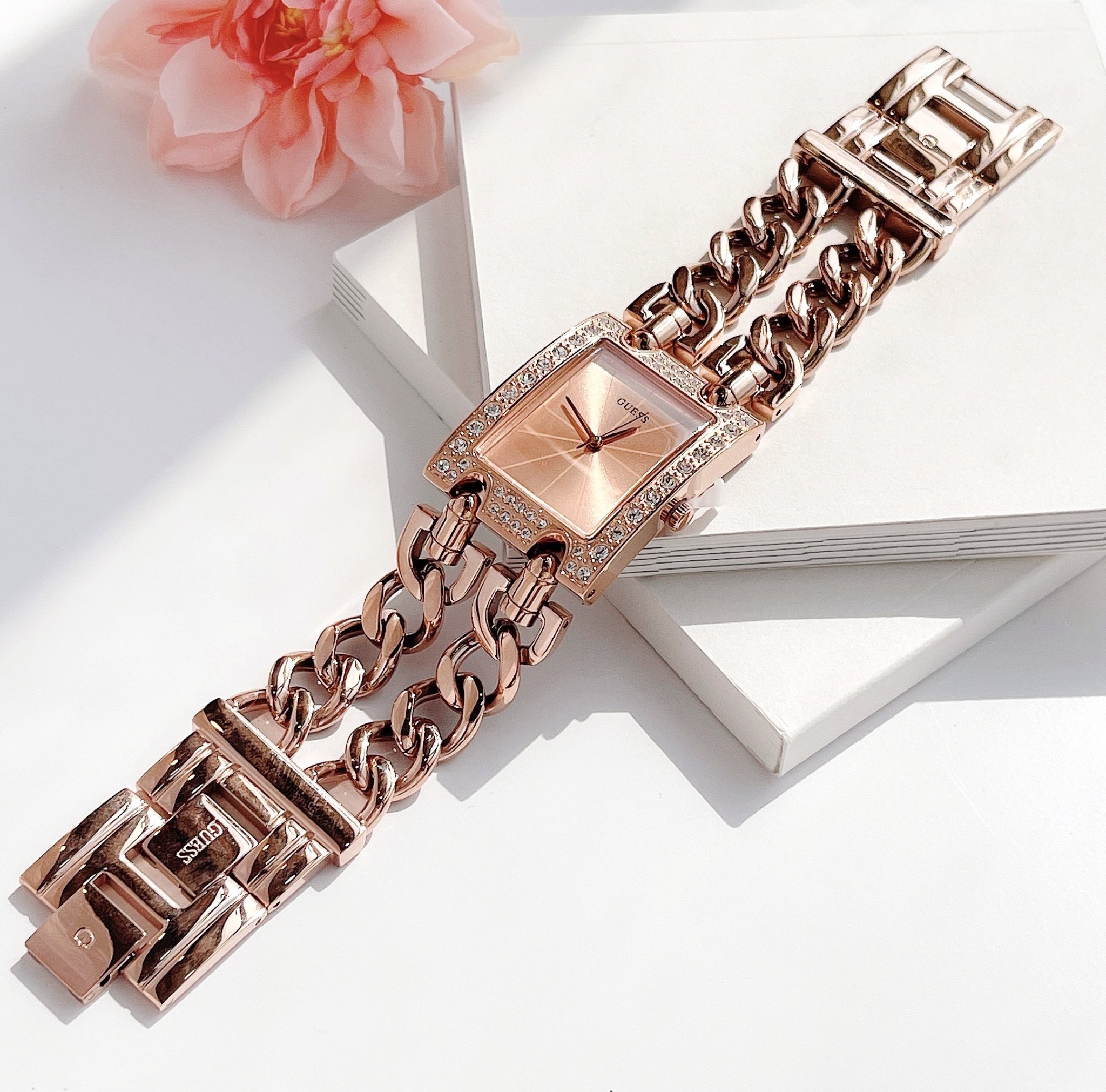 Ảnh 4 của (ĐỒNG HỒ NỮ) GUESS U0072L3 Brilliance on Links Women's Watch 28mm
