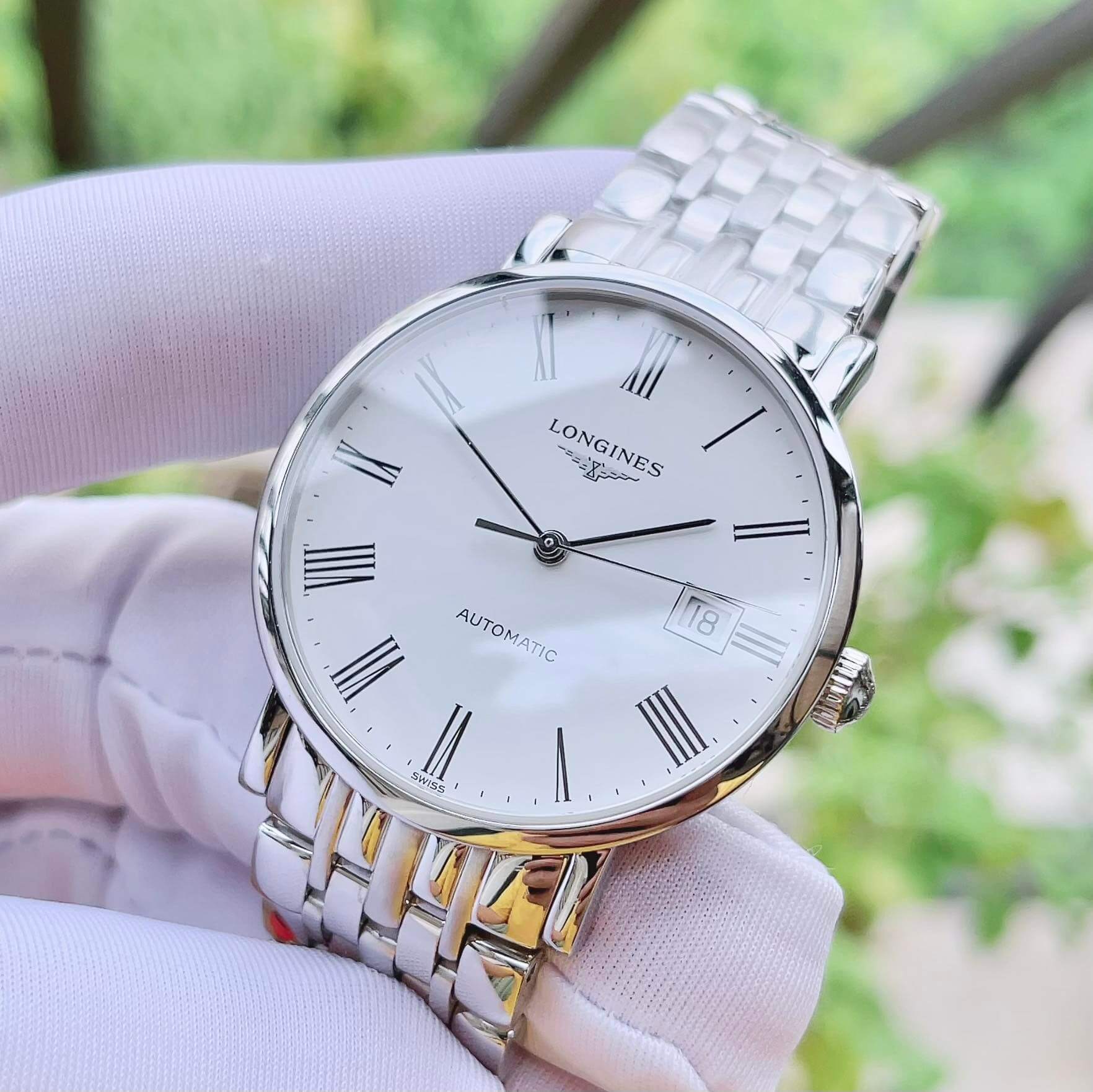 Ảnh 2 của (ĐỒNG HỒ NAM) (New)  Longines Elegant L4.810.4.11.6 ( L48104116 ) 37mm