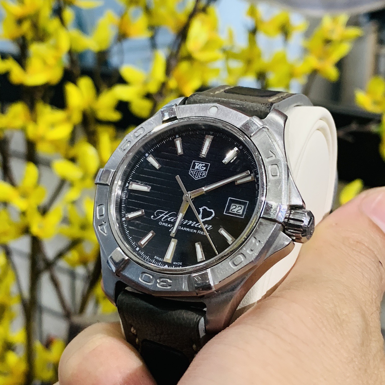 Ảnh 4 của Tag Heuer Aquaracer WAP2010 41mm lướt 95% LIMITED XANH NAVY