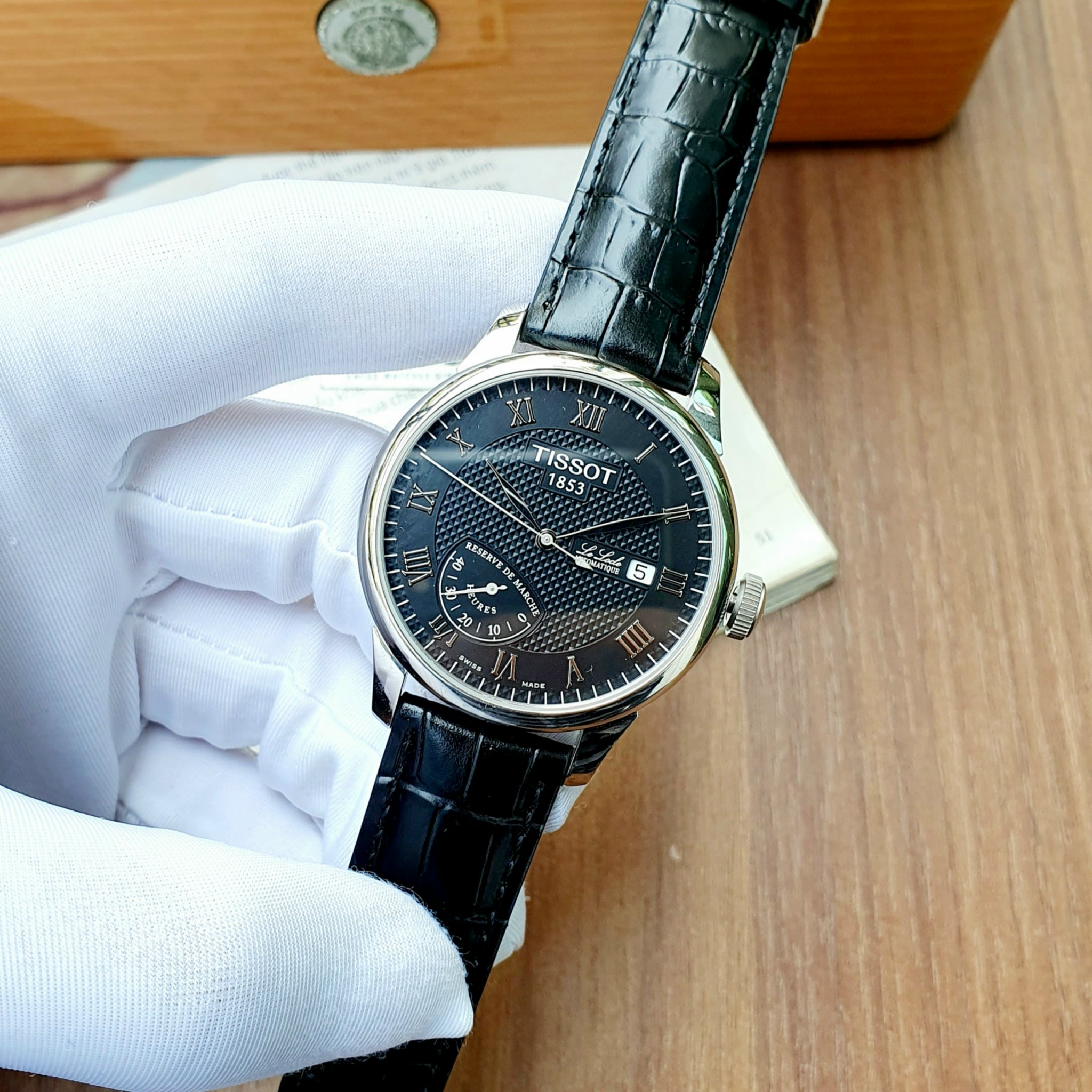Ảnh 2 của (ĐỒNG HỒ NAM) Tissot Le Locle Automatic Power Reserve T006.424.16.053.00 (T0064241605300) 39mm
