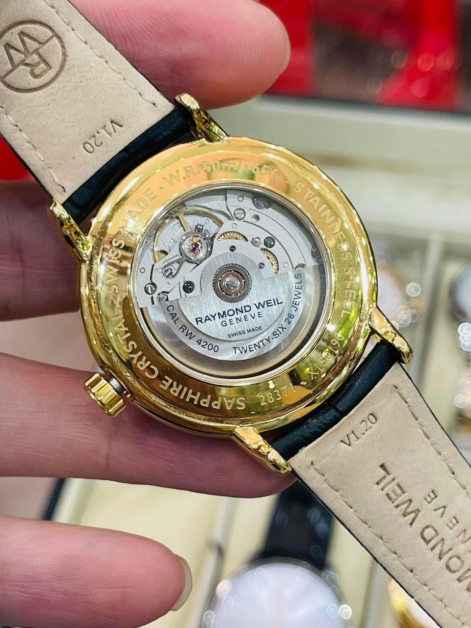 Ảnh 3 của (DEAL LƯỚT) ĐỒNG HỒ NAM RAYMOND WEIL MAESTRO AUTOMATIC DATE 2237-PC-00659 39.5MM