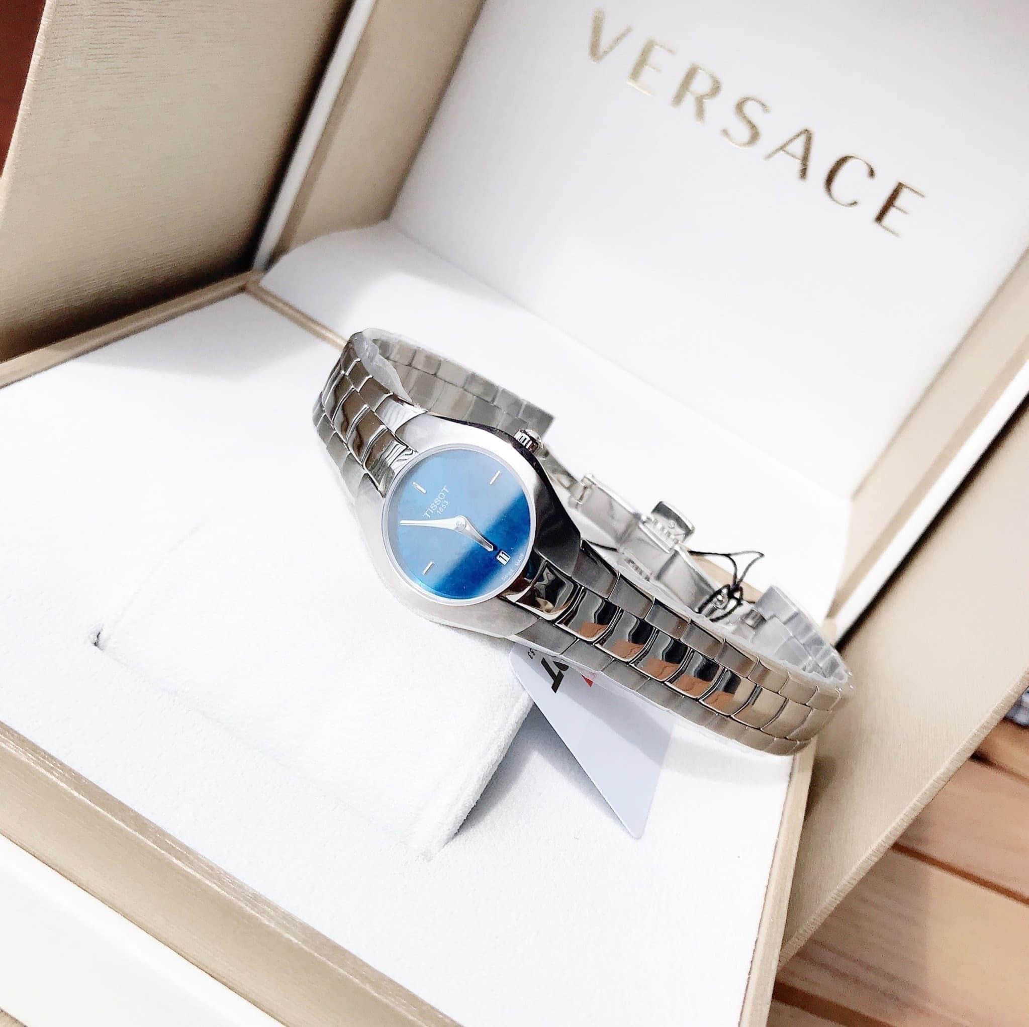 Ảnh 5 của [TISSOT NỮ] TISSOT T Trend T Round Blue Dial Ladie Watch T0960091113100 ( T096.009.11.131.00)