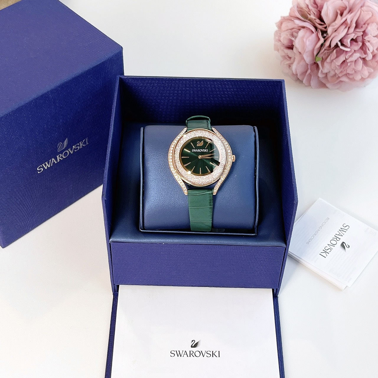 (ĐỒNG HỒ NỮ) Swarovski 5644078 Crystalline Aura Watch 35mm