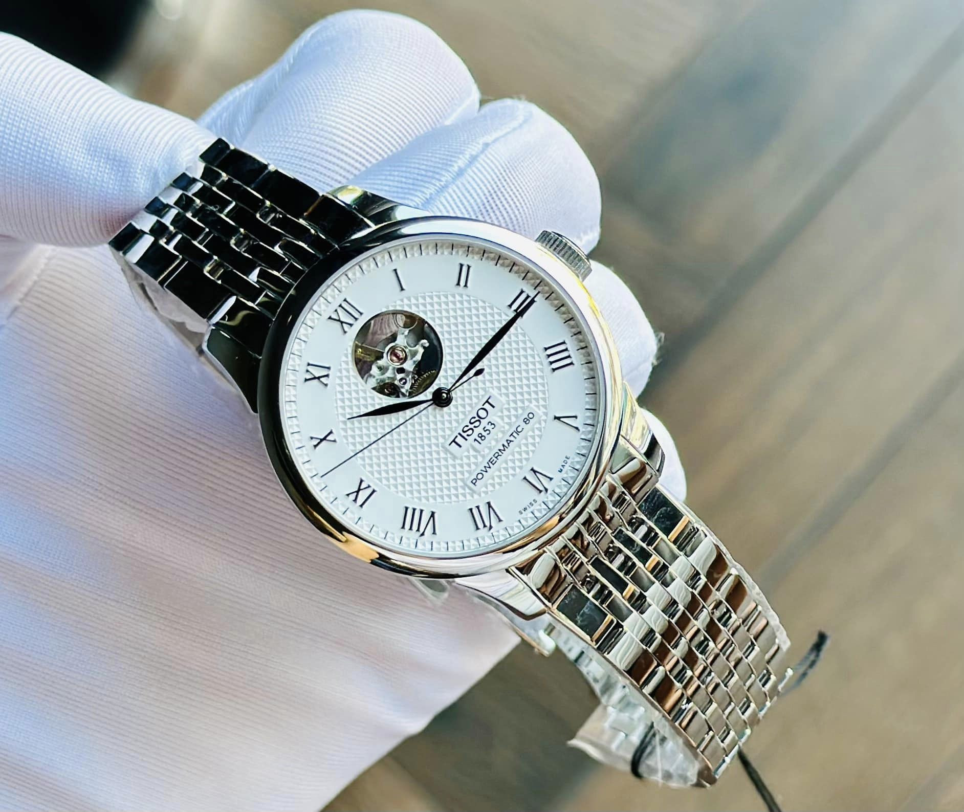 Ảnh 2 của ĐỒNG HỒ NAM (New) Tissot Le Locle Powermatic 80 OpenHeart T006.407.11.033.02 ( T0064071103302 ) 39.3mm
