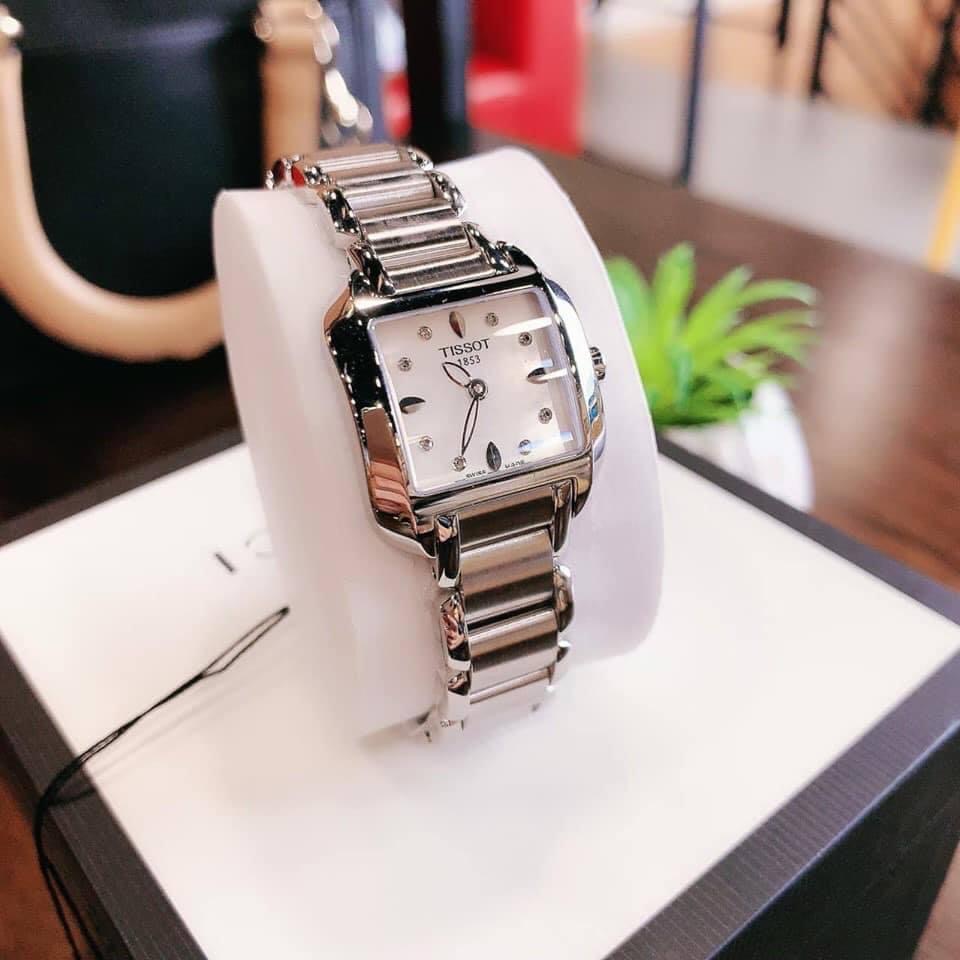 (ĐỒNG HỒ NỮ) Tissot T-wave MOP diamond T02.1.285.74 ( T02128574 )