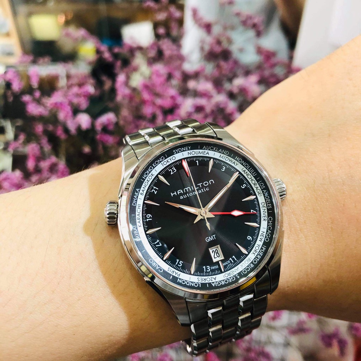 Ảnh 3 của [Deal Lướt] HAMILTON Jazzmaster GMT H32695131 42mm