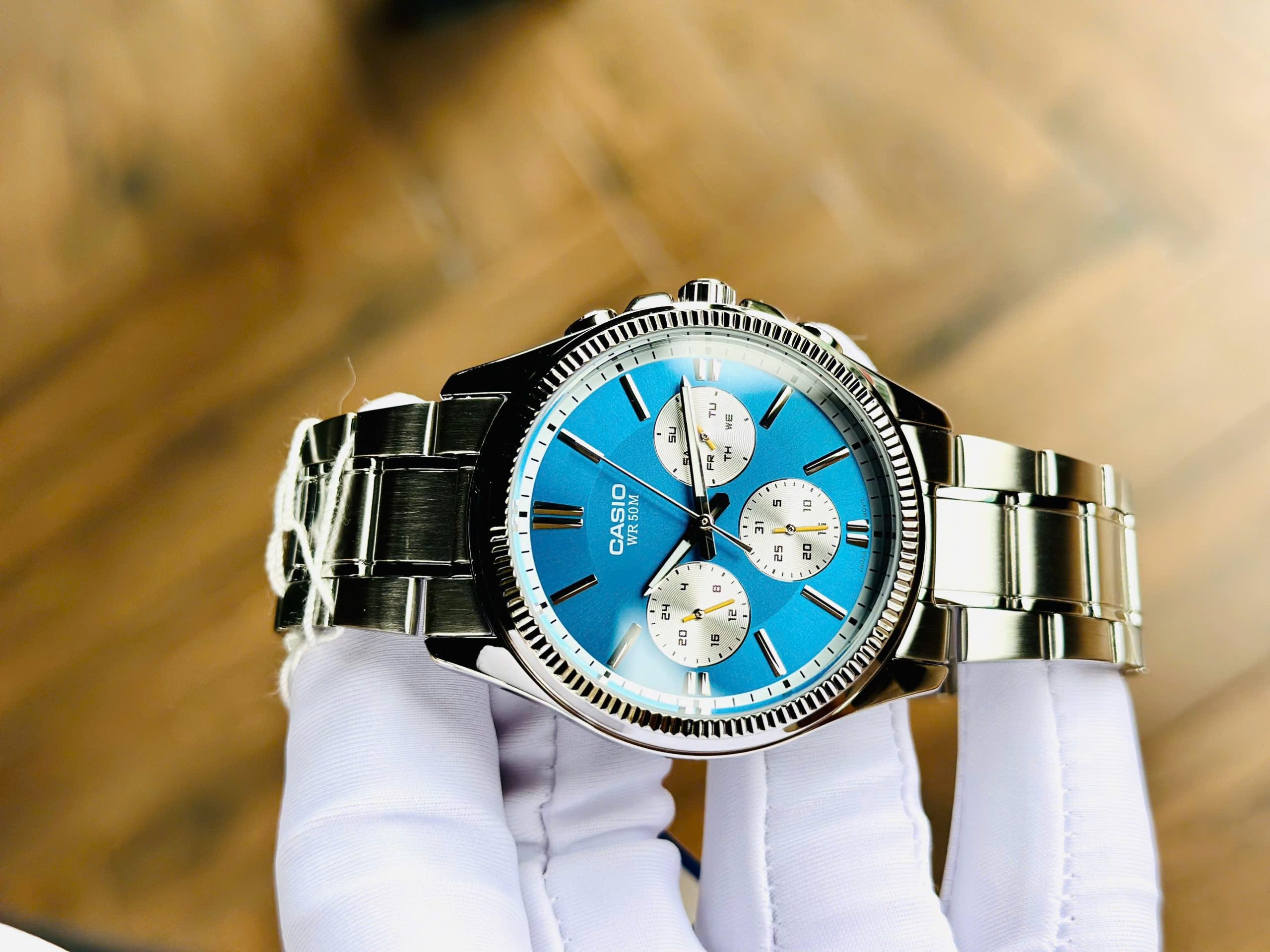 Ảnh 4 của (ĐỒNG HỒ NAM) CASIO Nam Nhật Bản 6 kim MTP-1375D-2A2 ( MTP1375D2A2 )