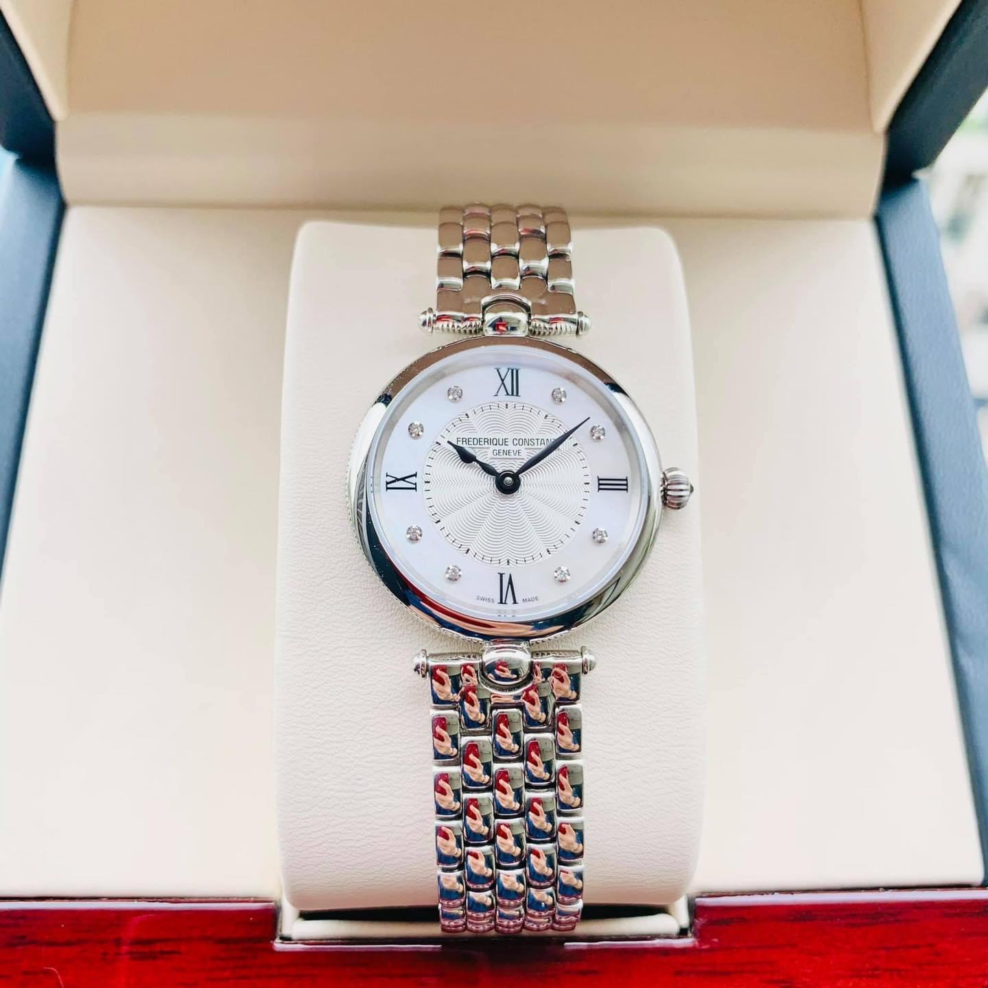 (ĐỒNG HỒ NỮ) Frederique Constant Art Deco Diamond FC-200MPWD2AR6B ( FC200MPWD2AR6B ) ( 200MPWD2AR6B ) 30mm