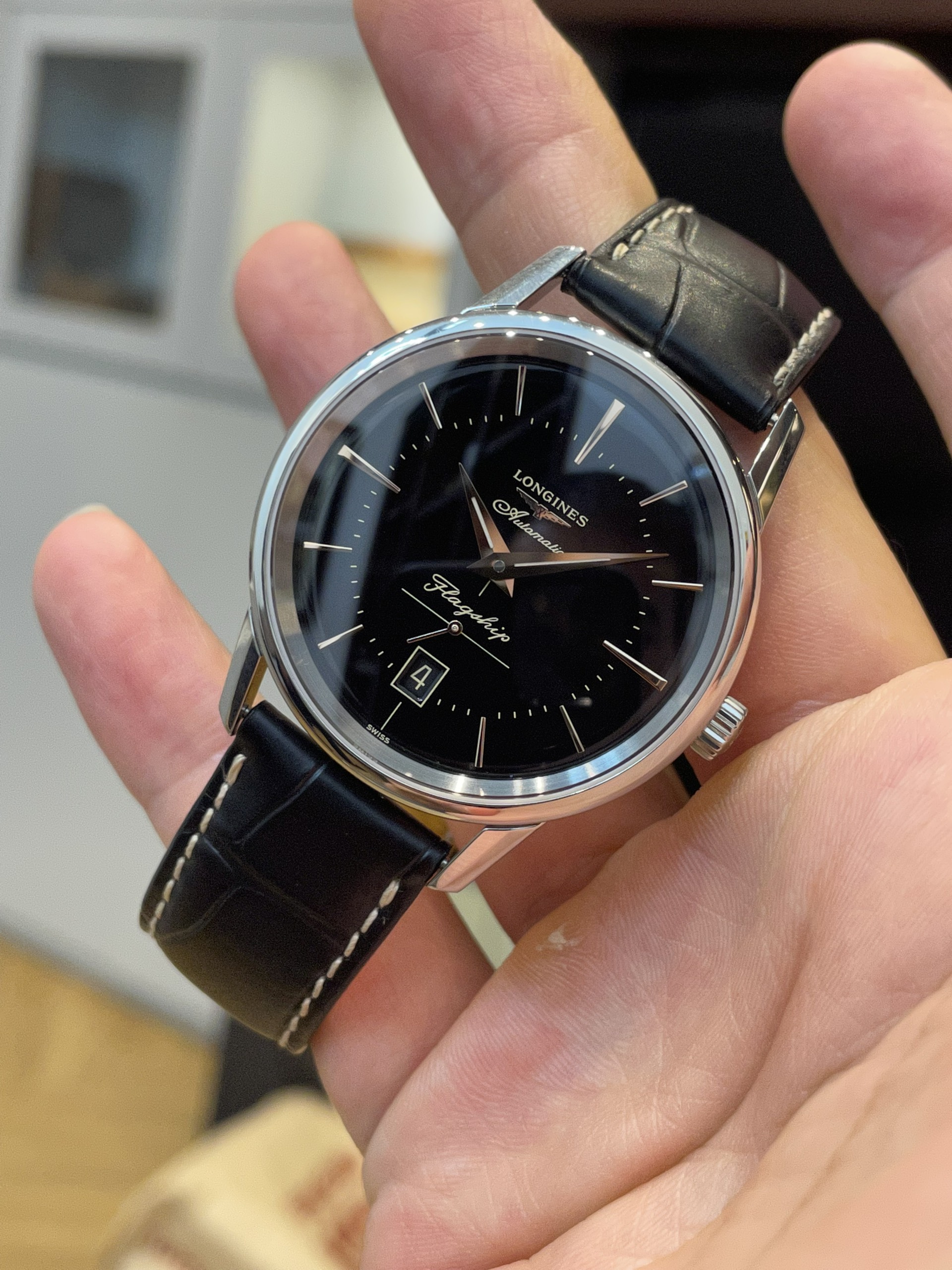 [HÀNG LƯỚT] Đồng hồ LONGINES FLAGSHIP HERITAGE L4.795.4.58.0, 38.5mm