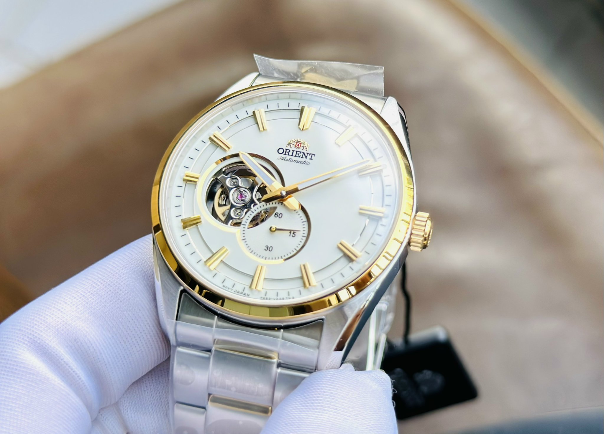 Ảnh 4 của (ĐỒNG HỒ NAM) Orient Contemporary Small Second Open Heart RA-AR0001S10B demi 41mm